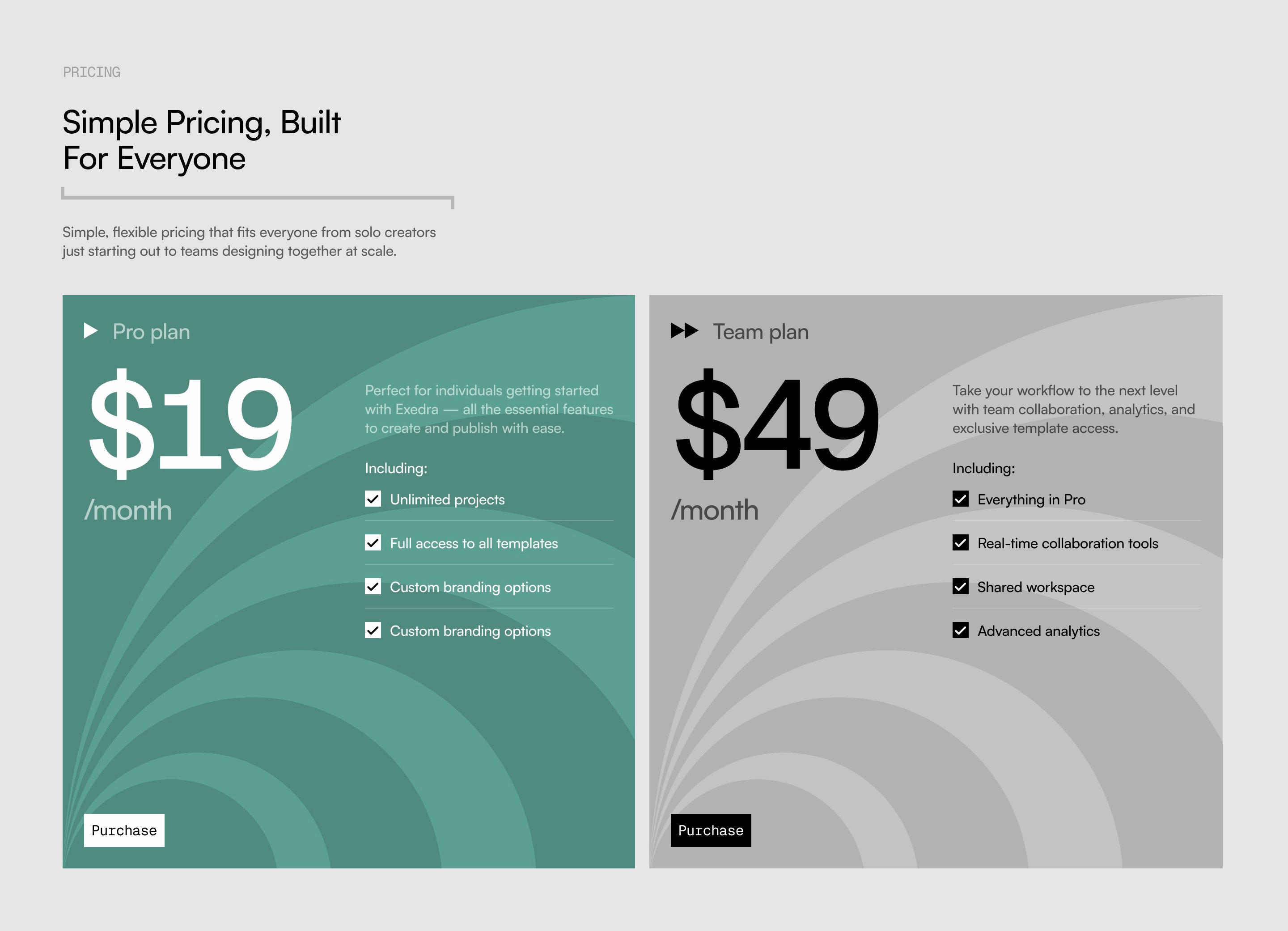 pricing section - Tanbir.