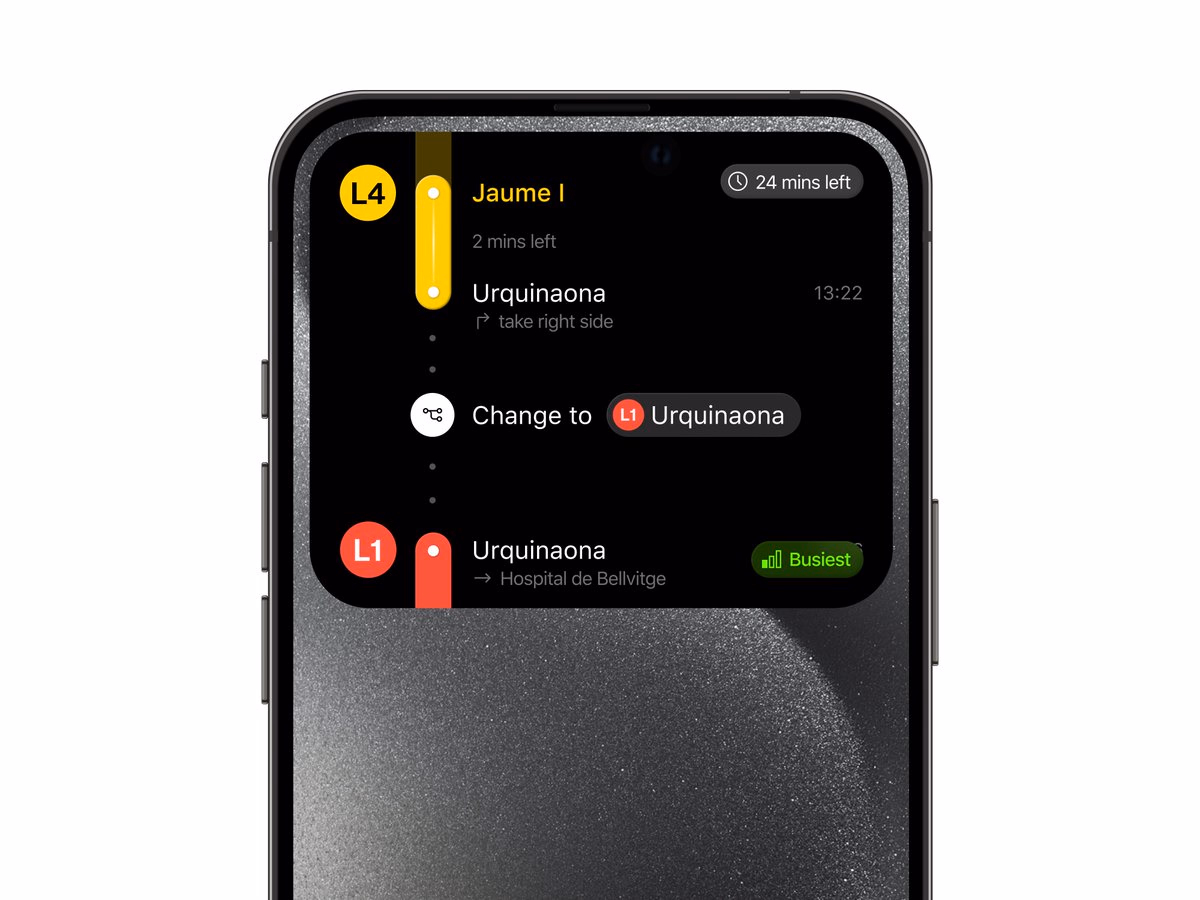 Barcelona subway app | dynamic island - prosku.a