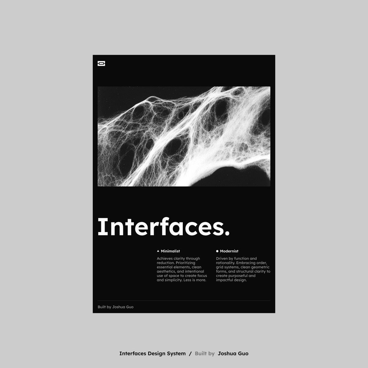 Poster v2 Made with https://interfaces.supply - Joshua Guo