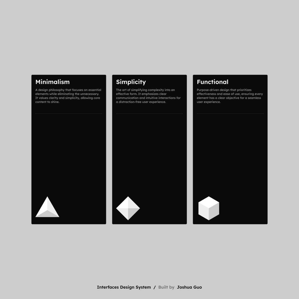 Design inspiration by Joshua Guo
