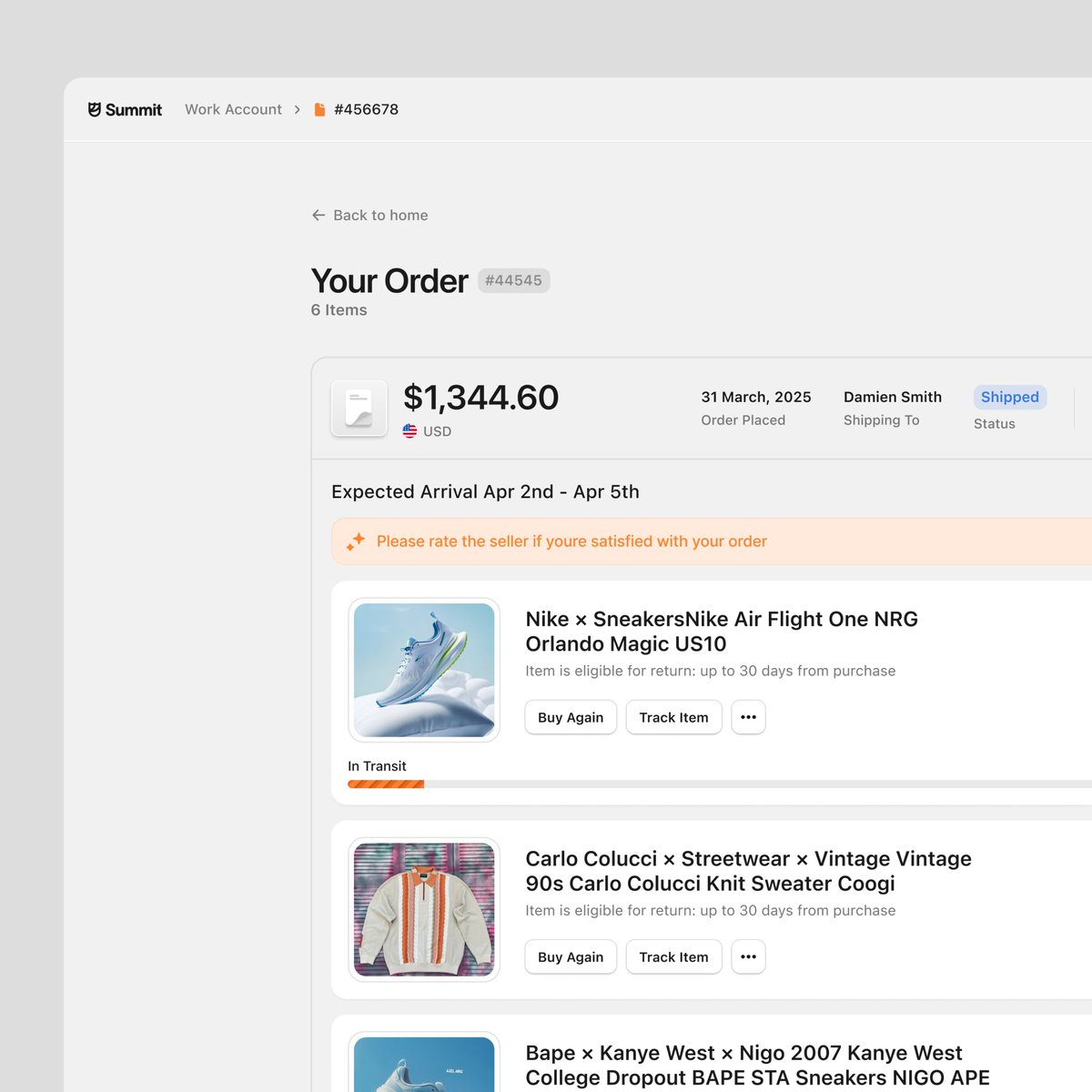 An e-commerce and invoice management feature from the customer serv... - Mont Gomery