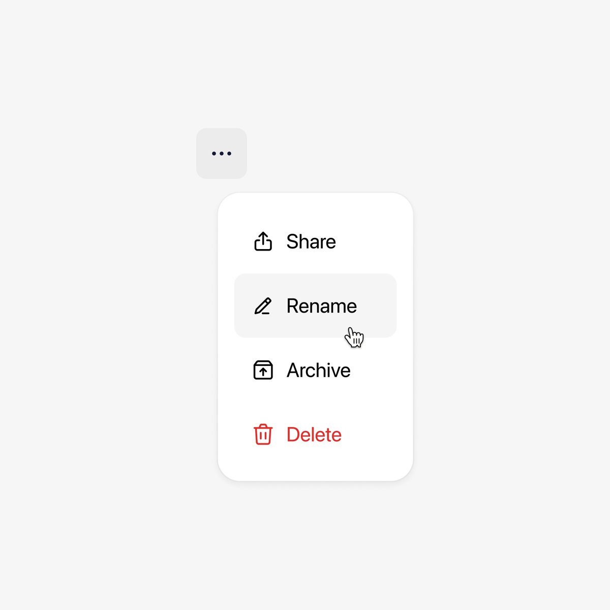 Dropdown - Hugeicons