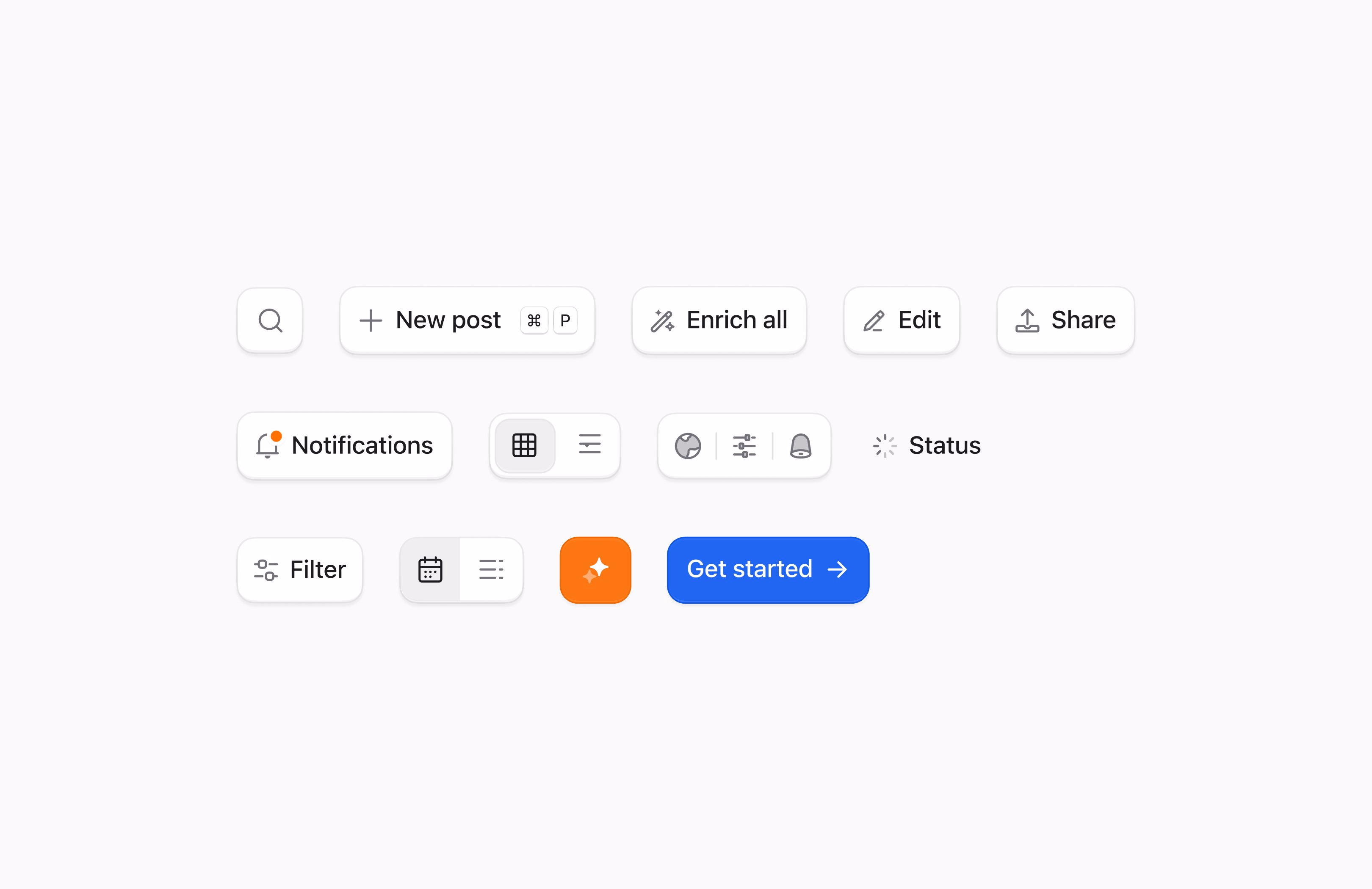 UI components made with Hugeicons - Hugeicons