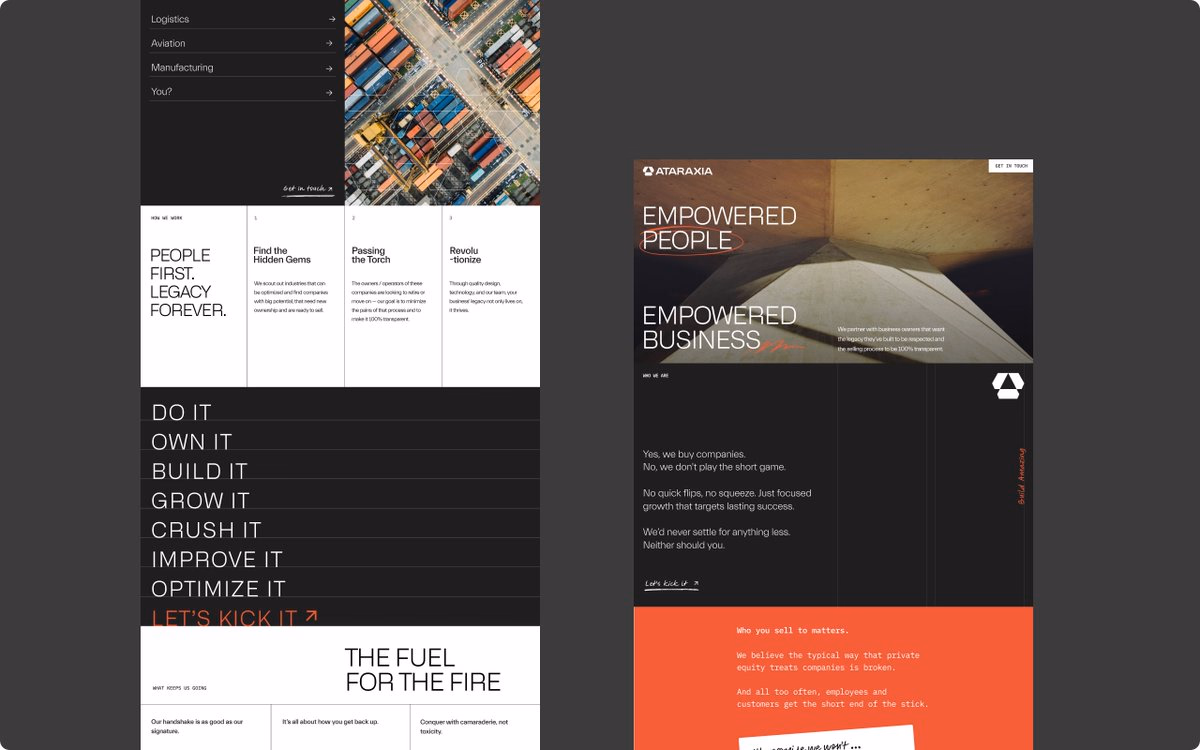 New brand work to share! Digital and print collateral for Ataraxia,... - Wes