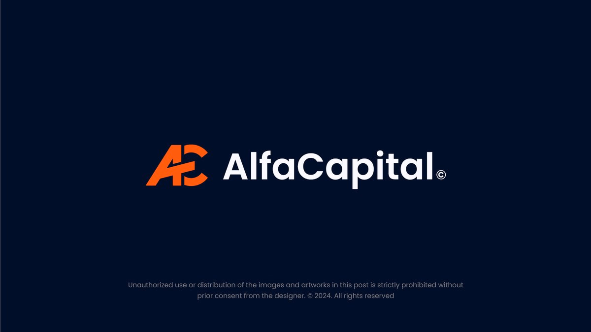 AlfaCapital® brand Identity project - 2024 → Open for new projects. - Mohammad Sohel | Logo & Visual Idenitty Designer.