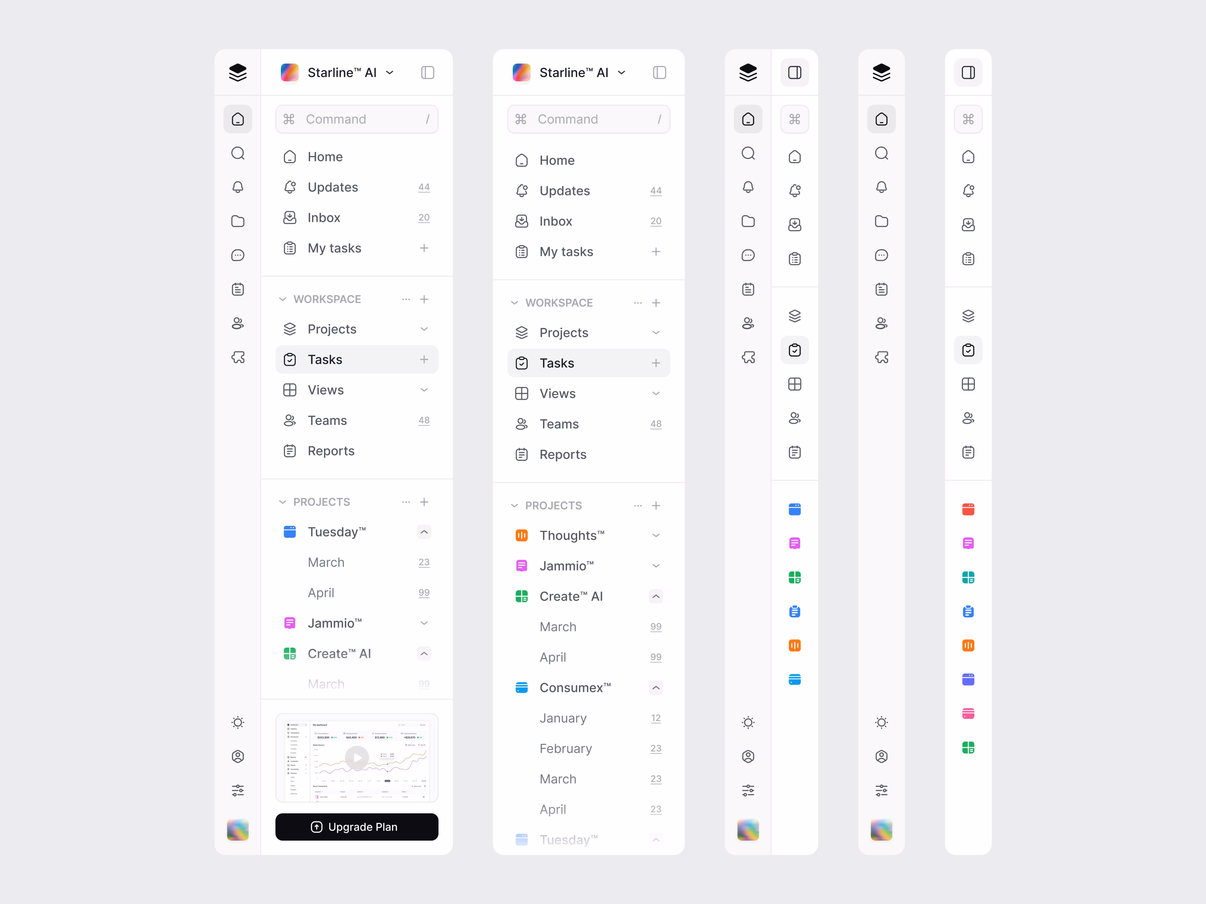 SaaS Sidebars. - Startup Visuals