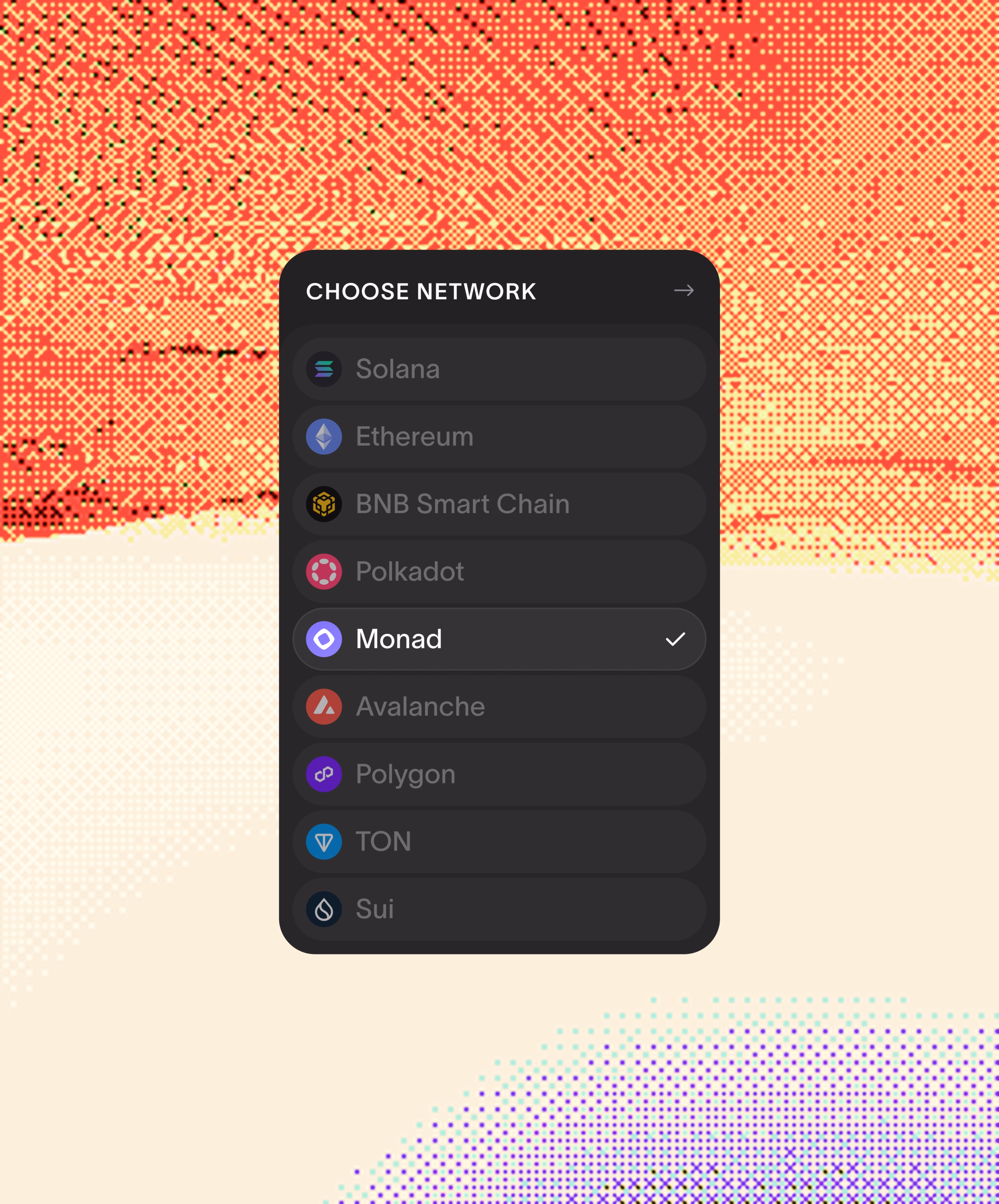 choose network (dark) - Juliette