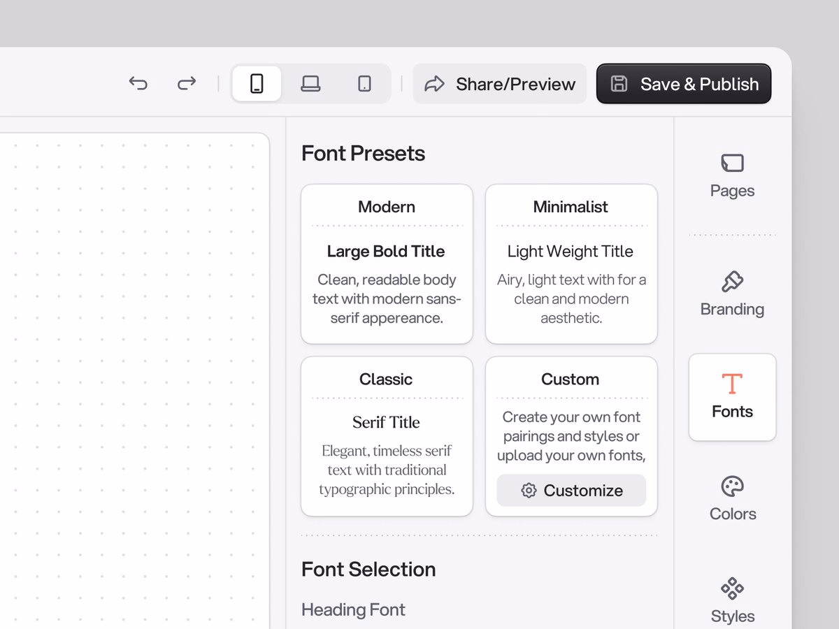 Font presets - Cactus