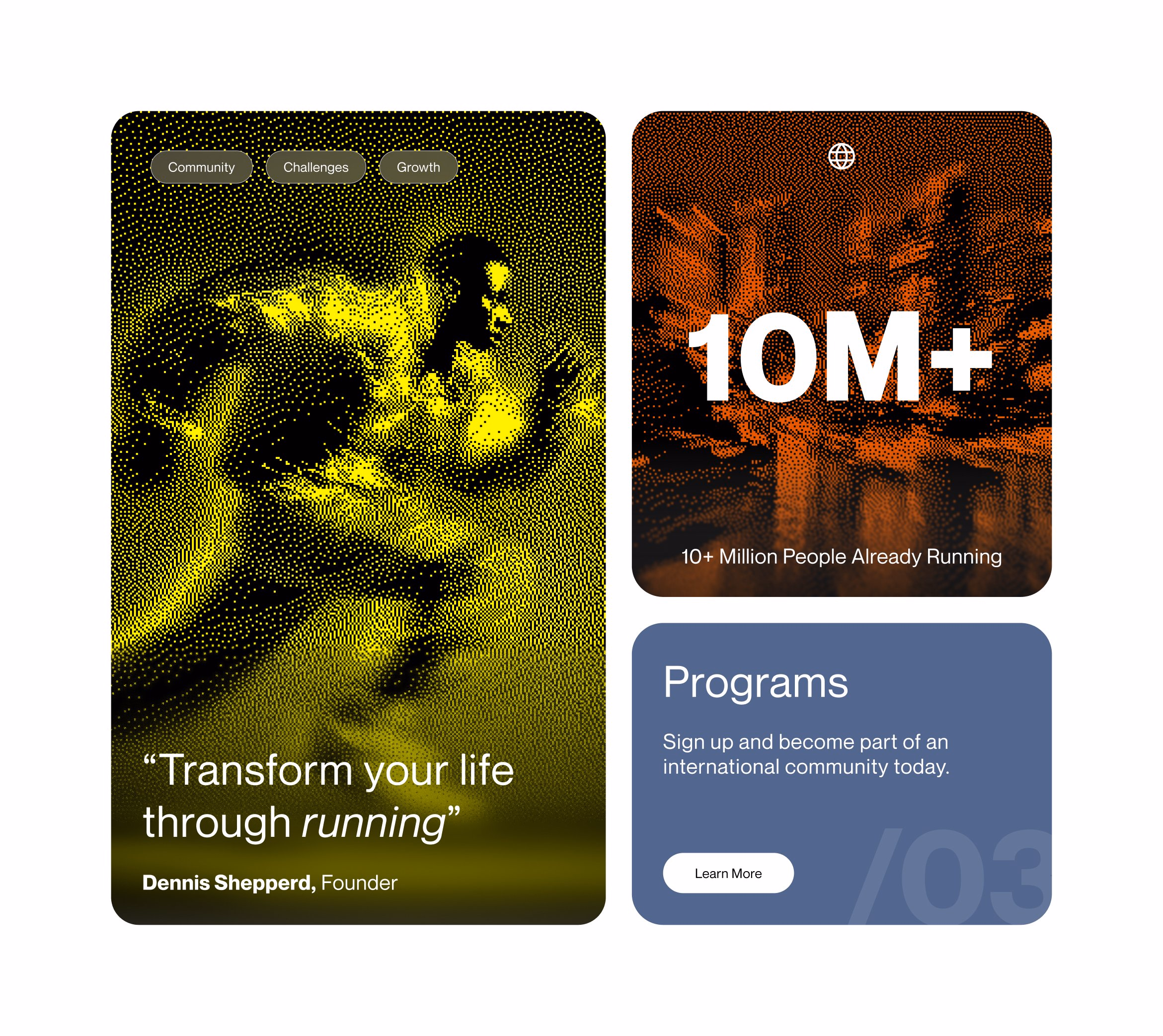 small bento exploration for a running app - Georgi
