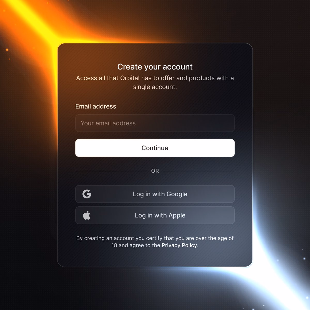 Create Account Modal The best style there is! - Maciek