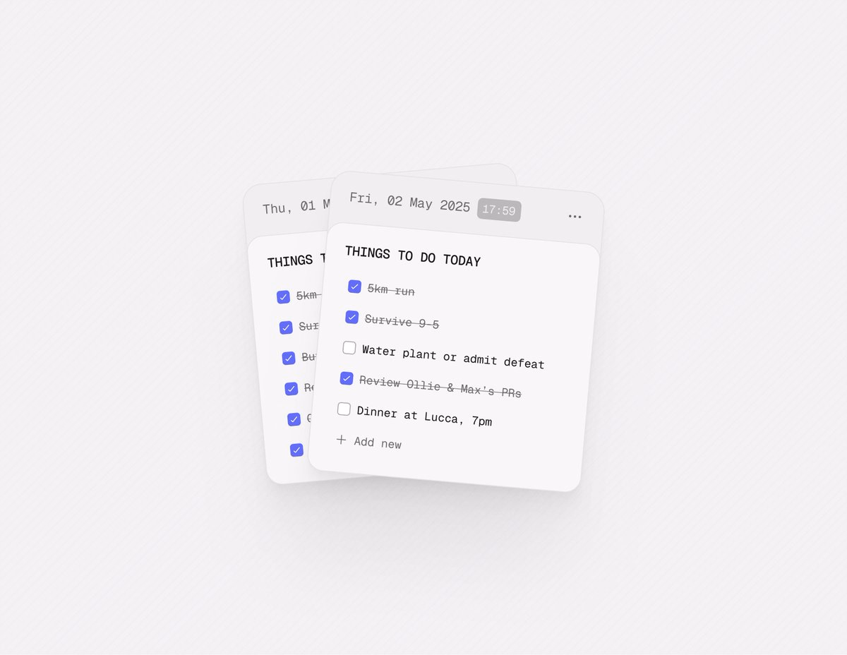 To-do widget - CJ @ Jackie Brown