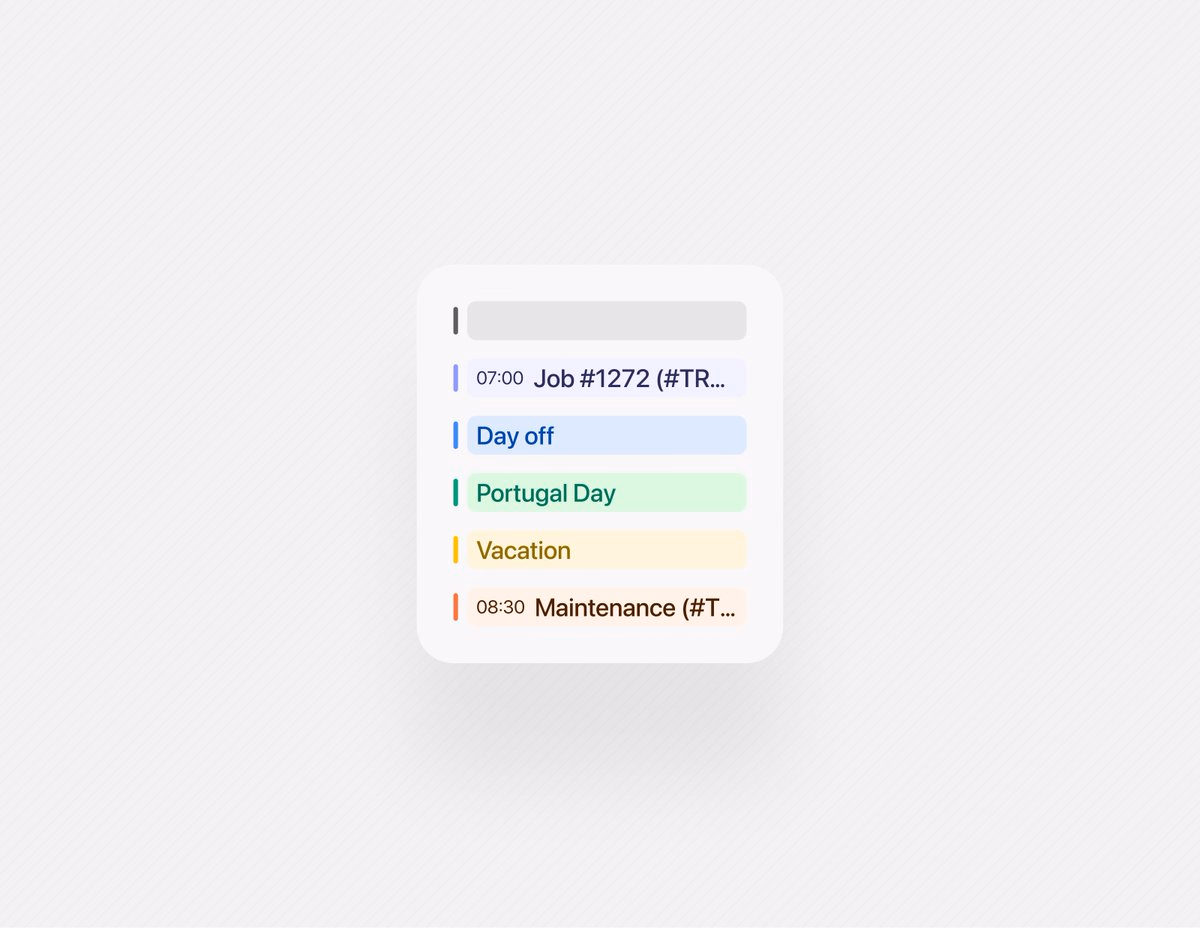 Calendar event types - CJ @ Jackie Brown