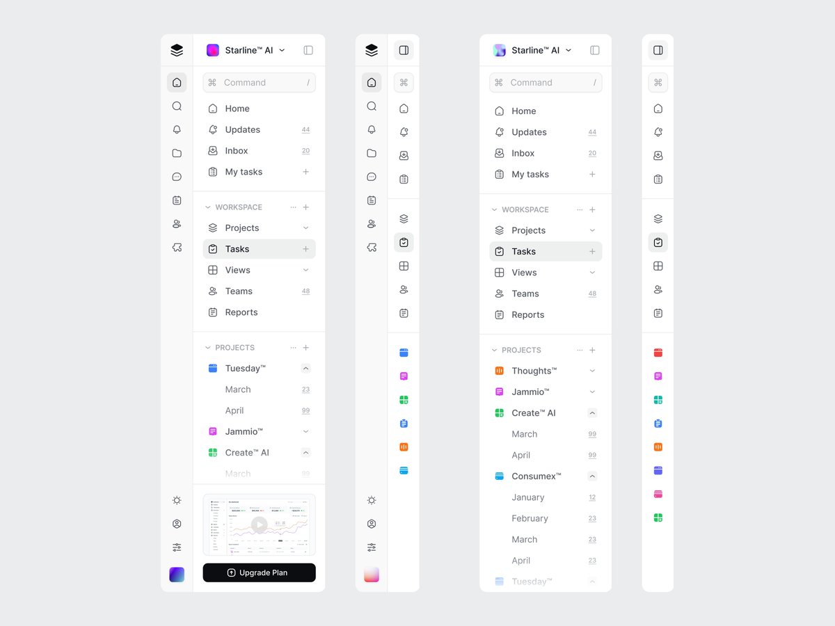 Day 132: Two-level Sidebar. ↓ - Louis Nguyen