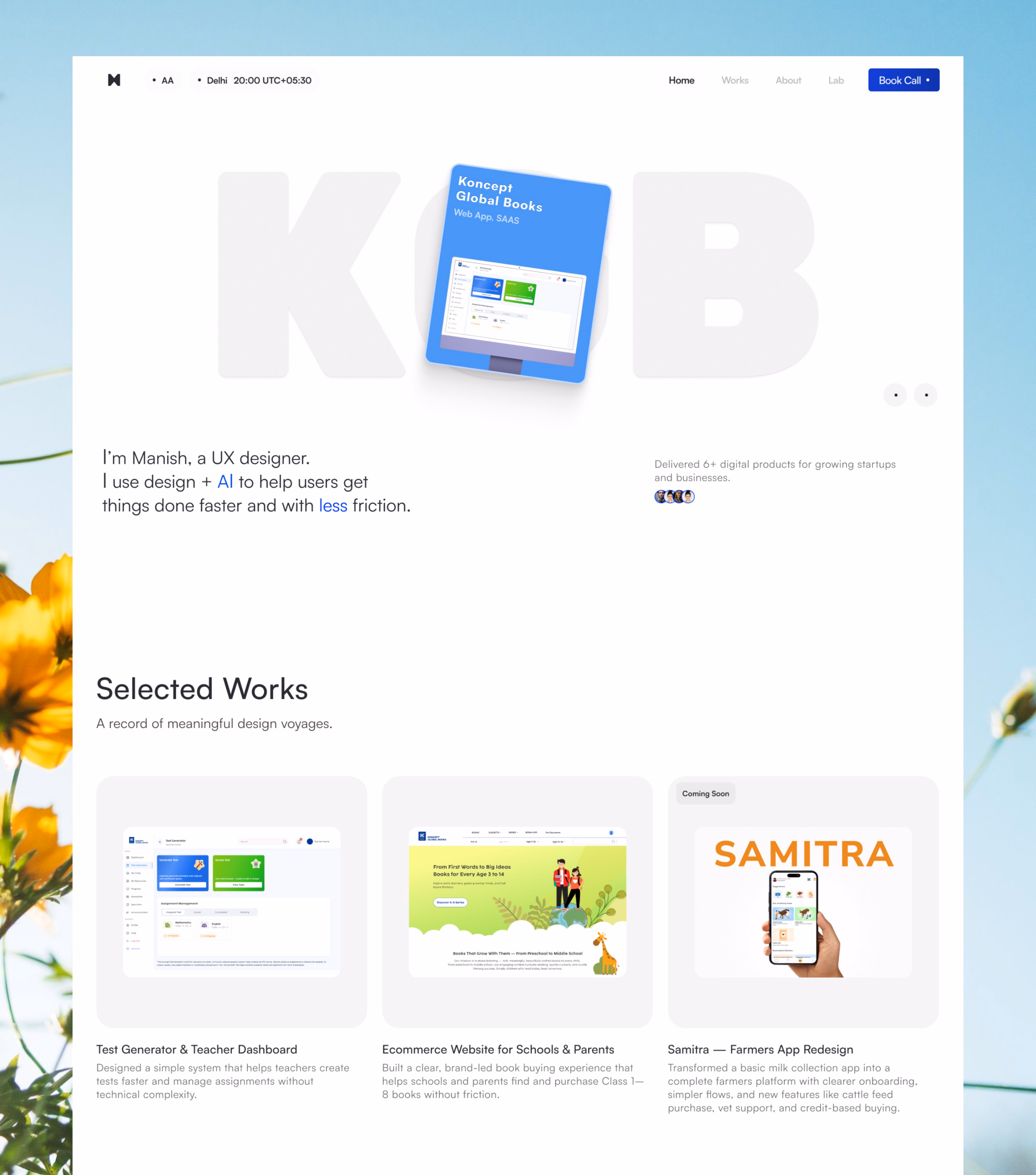 Trying Mobbin-style cards. Clean, minimal, and impactful. - Manish Patel