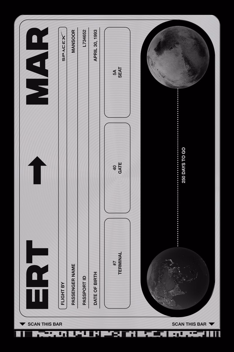 Ticket to Mars. - MANSOOR