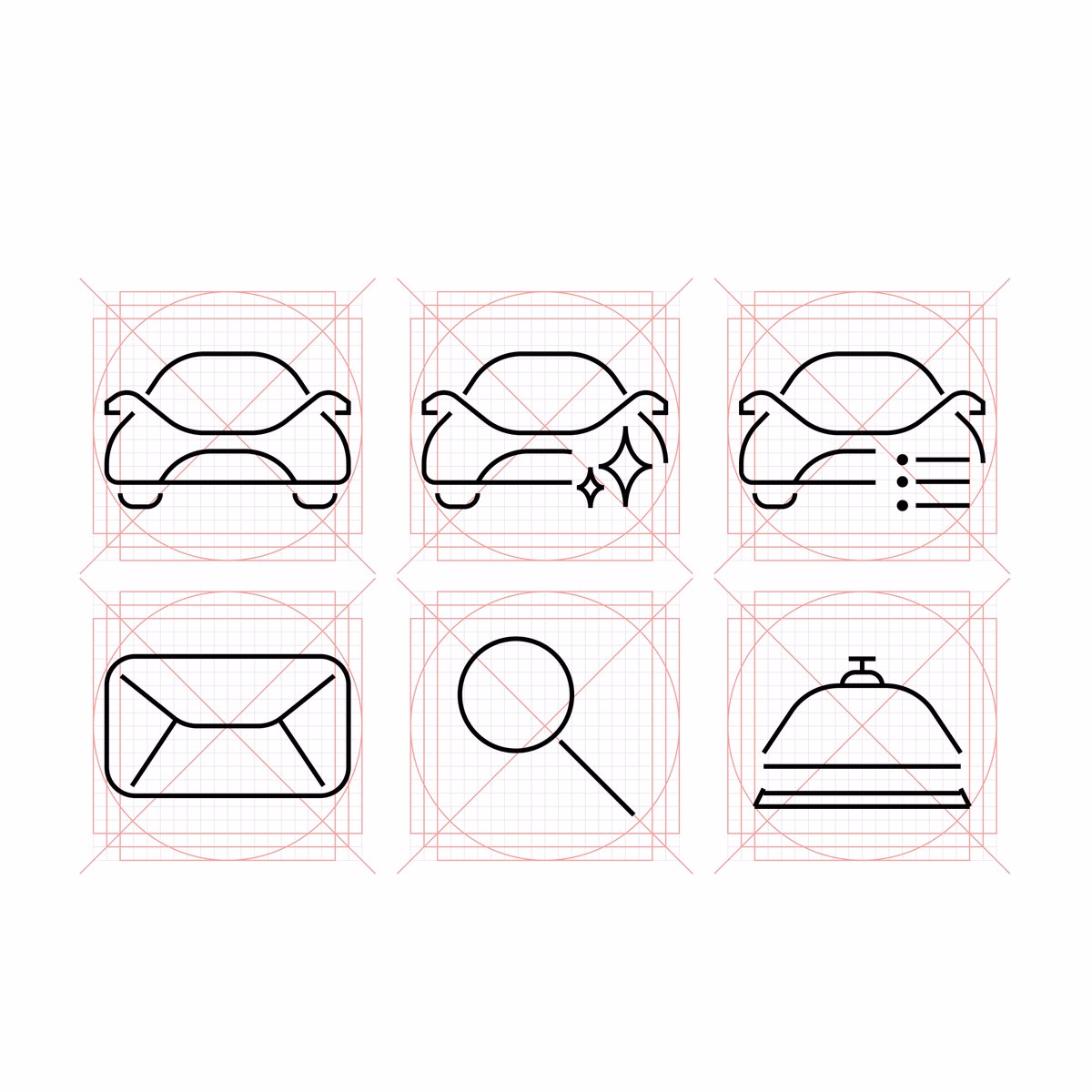 Futuristic UI Icon Designs for Premium Automotive Brand - Ab studio | Brand Designer