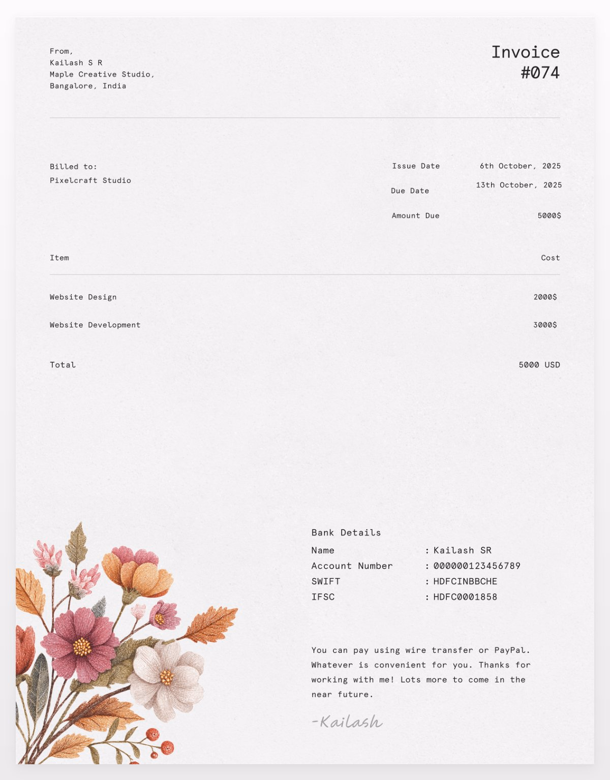 Why should invoices be boring? - Kailash