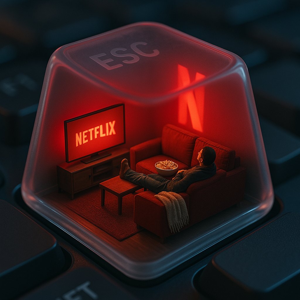 Hit ESC, enter Netflix mode. - Ege