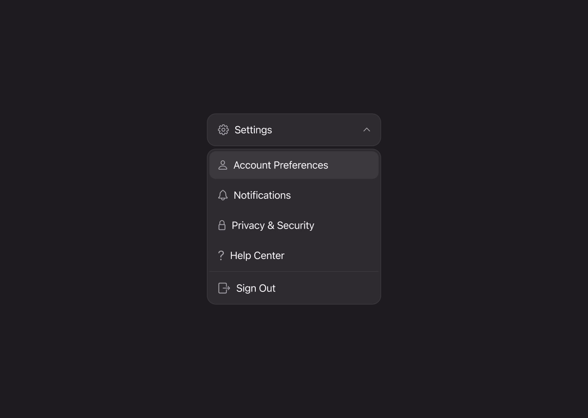 Dropdown - Brendon