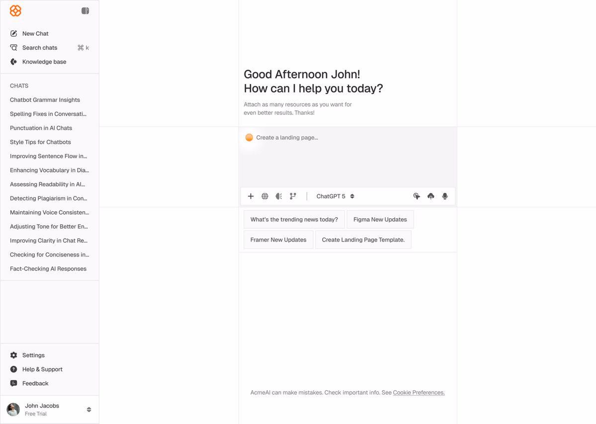 (WIP) Chat Interface. - Pratik