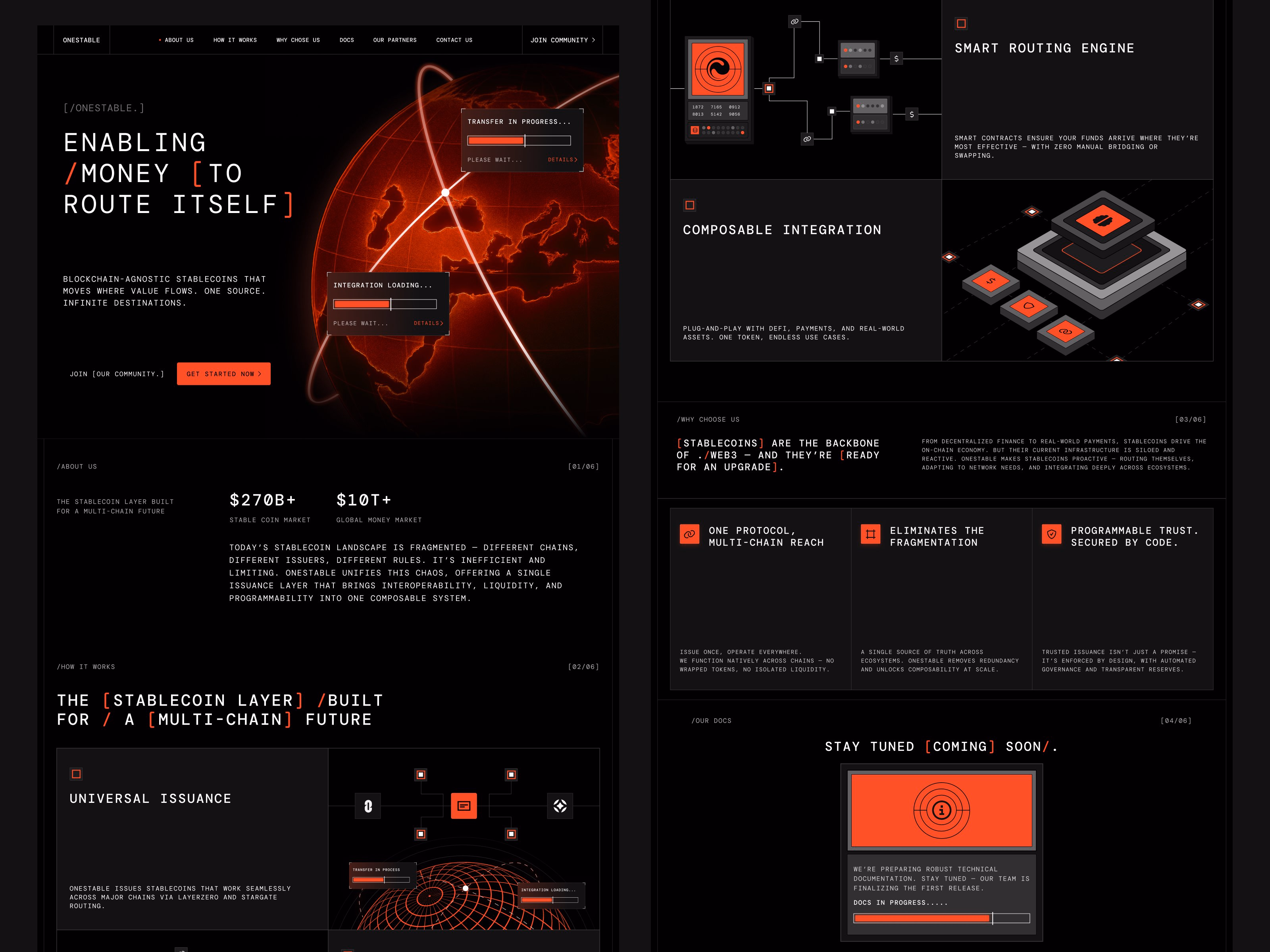Recent design for @OneStable_ Stable Coin Website. - Himawan