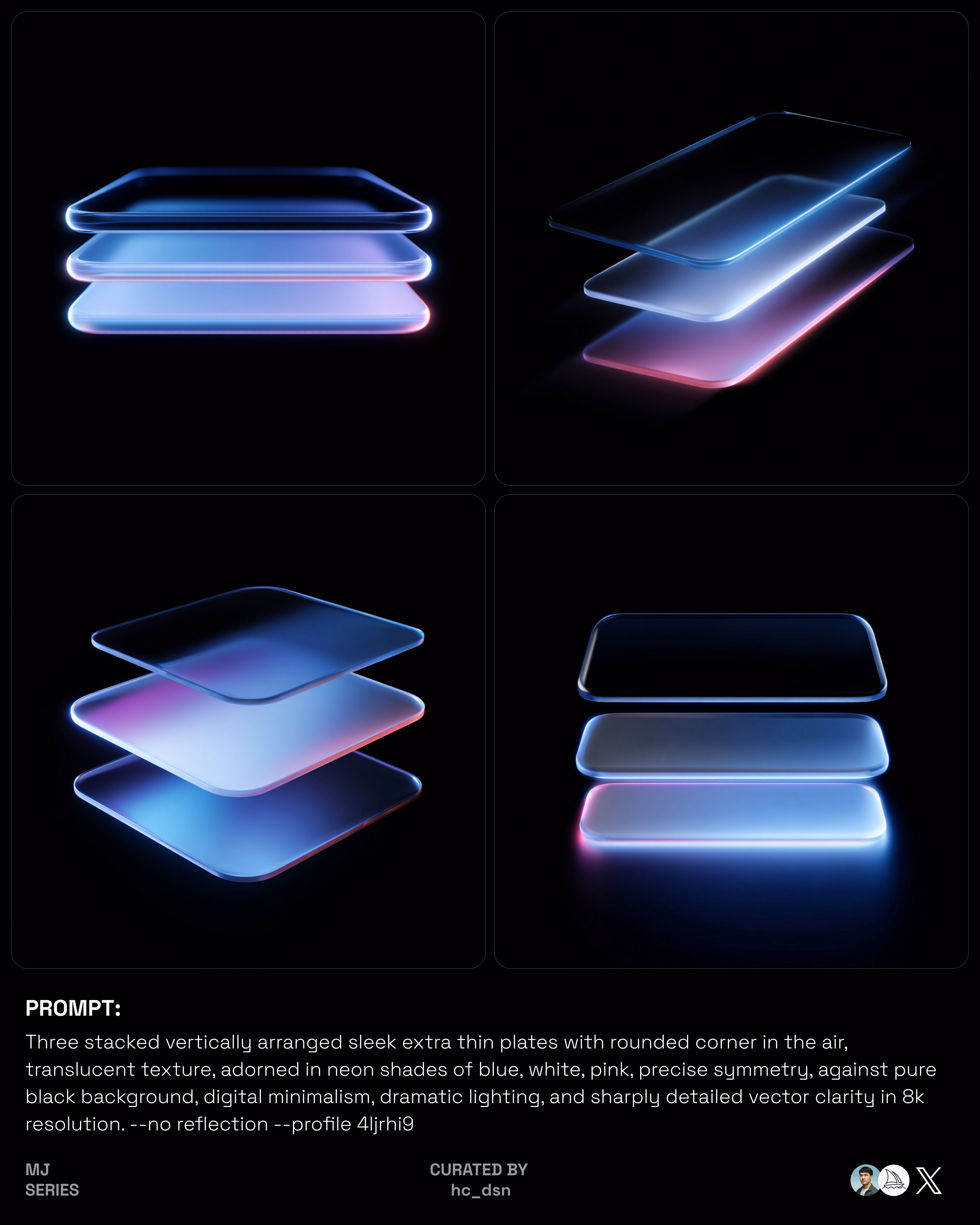 MJ - Stacked panels Prompt In Comment - Howard Chen ✦
