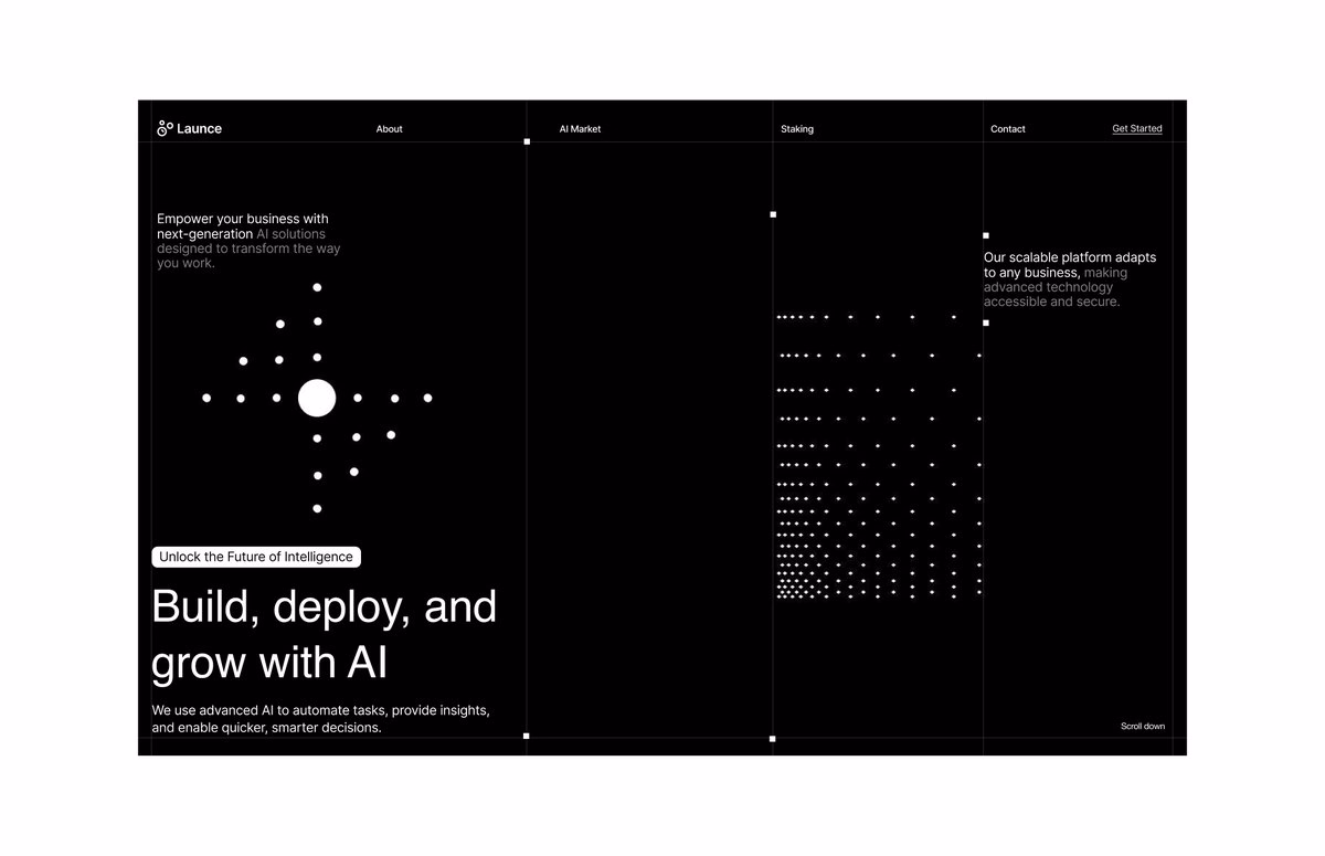 new website design for AI startup. - Venkat