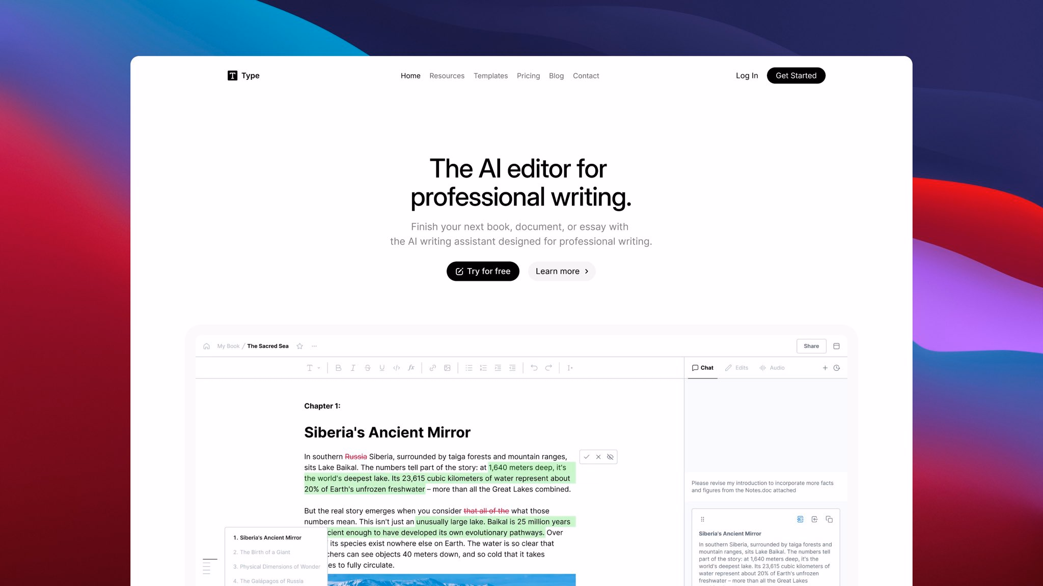 new website design for Type. - Venkat