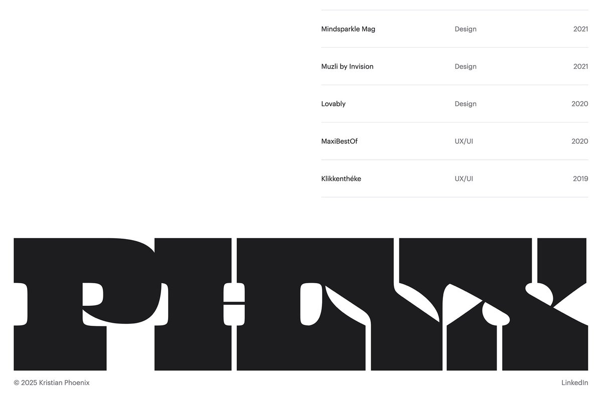 Portfolio of the Day! Thank you for the feature @designerdaily_r - Kristian Phoenix