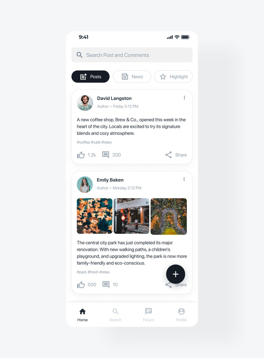 Post Section on Community - Insan - UX/Product Designer