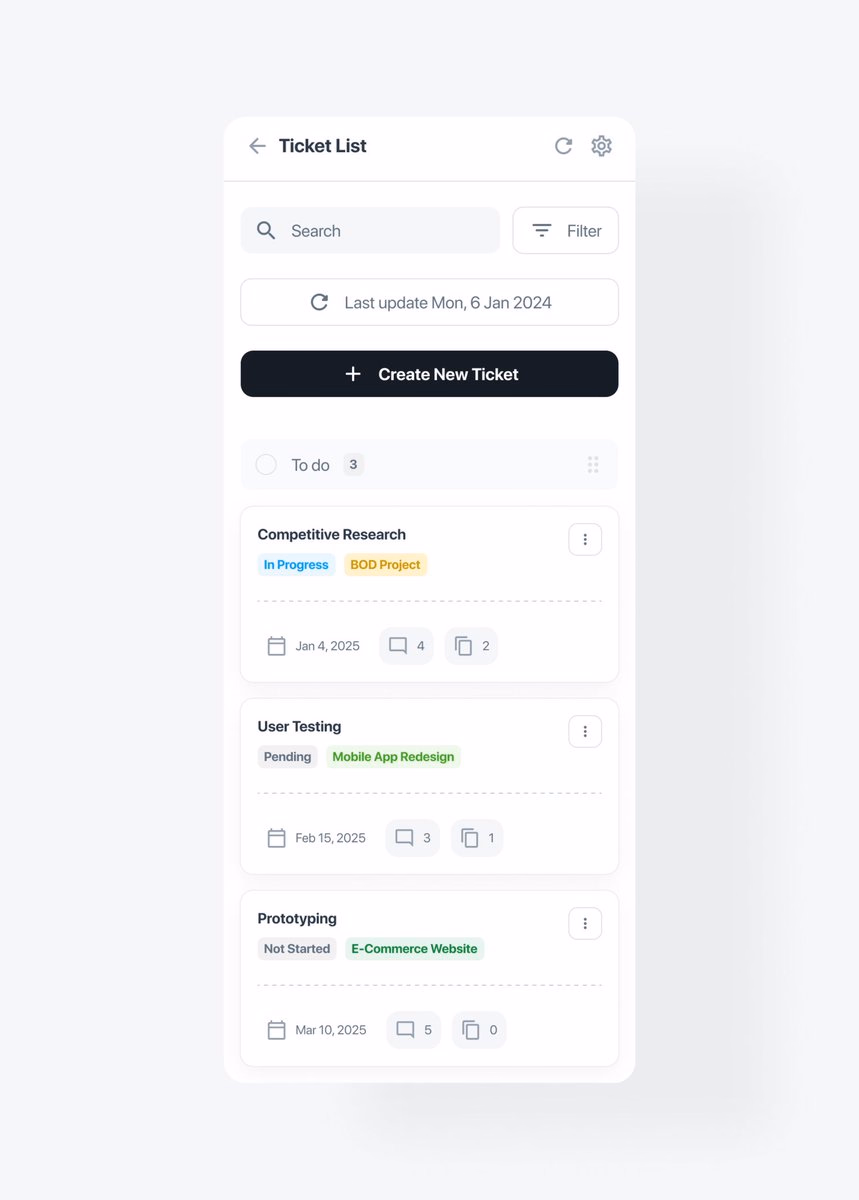 Task list on Mobile - Insan - UX/Product Designer