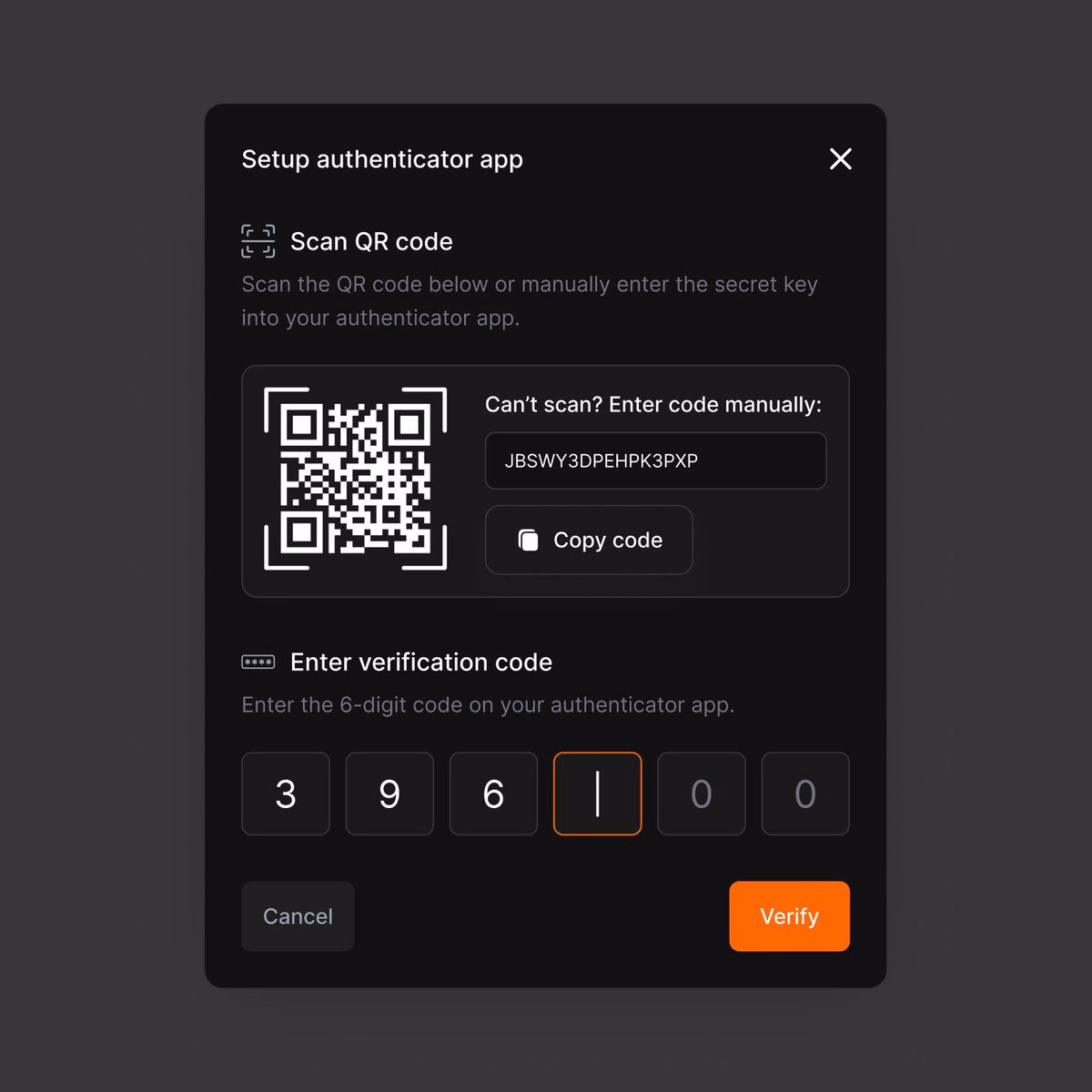 2 step verification — designed with @madeinfigma - Insan - UX/Product Designer