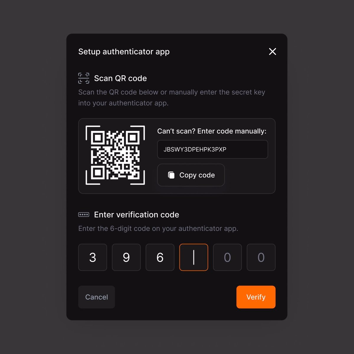2 step verification — designed with @madeinfigma - Insan - UX/Product Designer