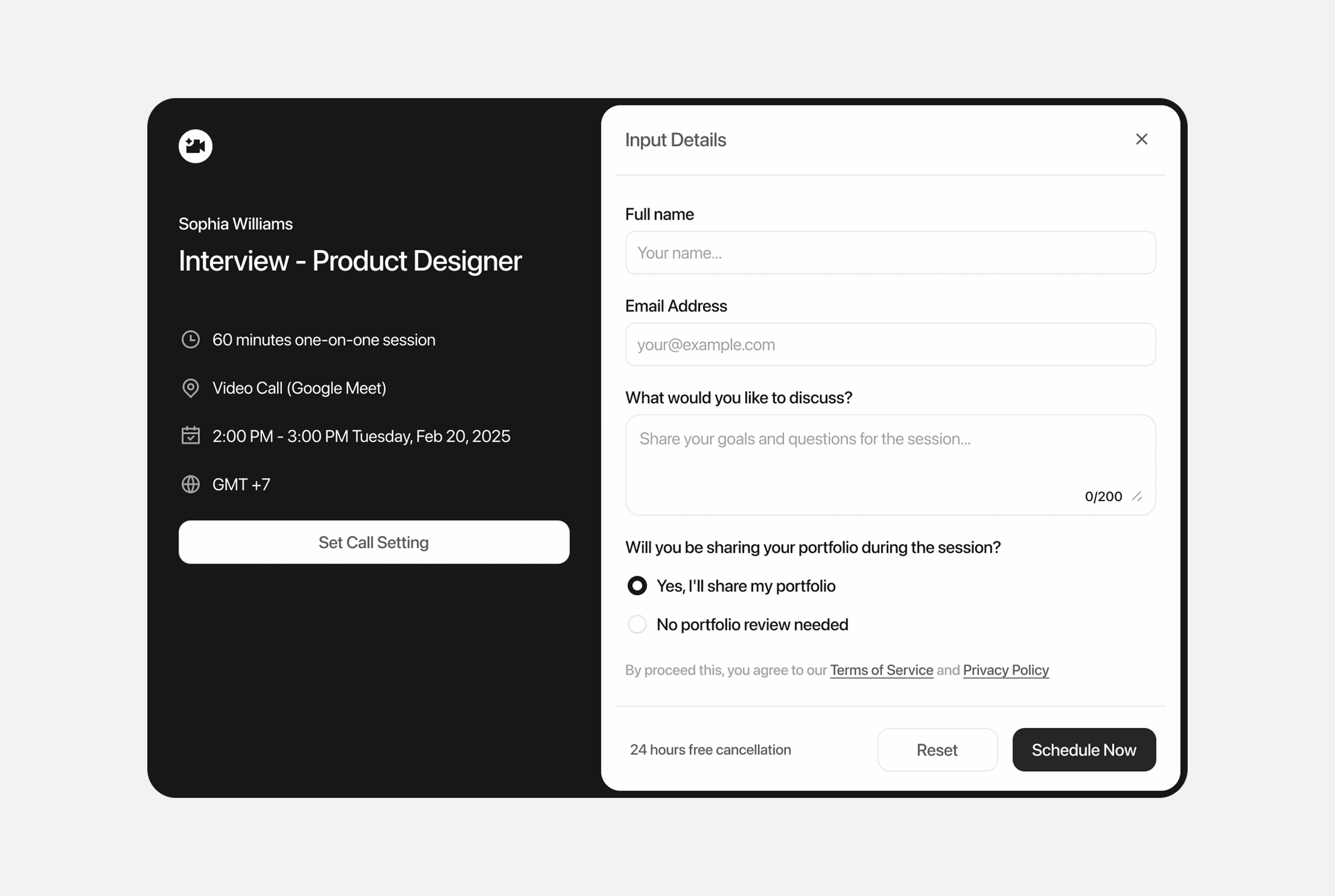 Meeting Information Details - Insan - UX/Product Designer