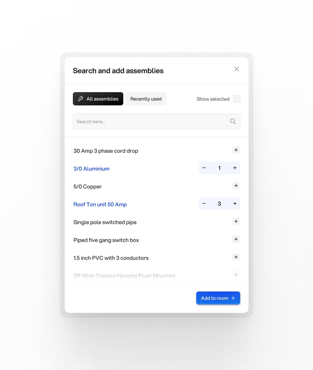 Modal from a web app project - Abu