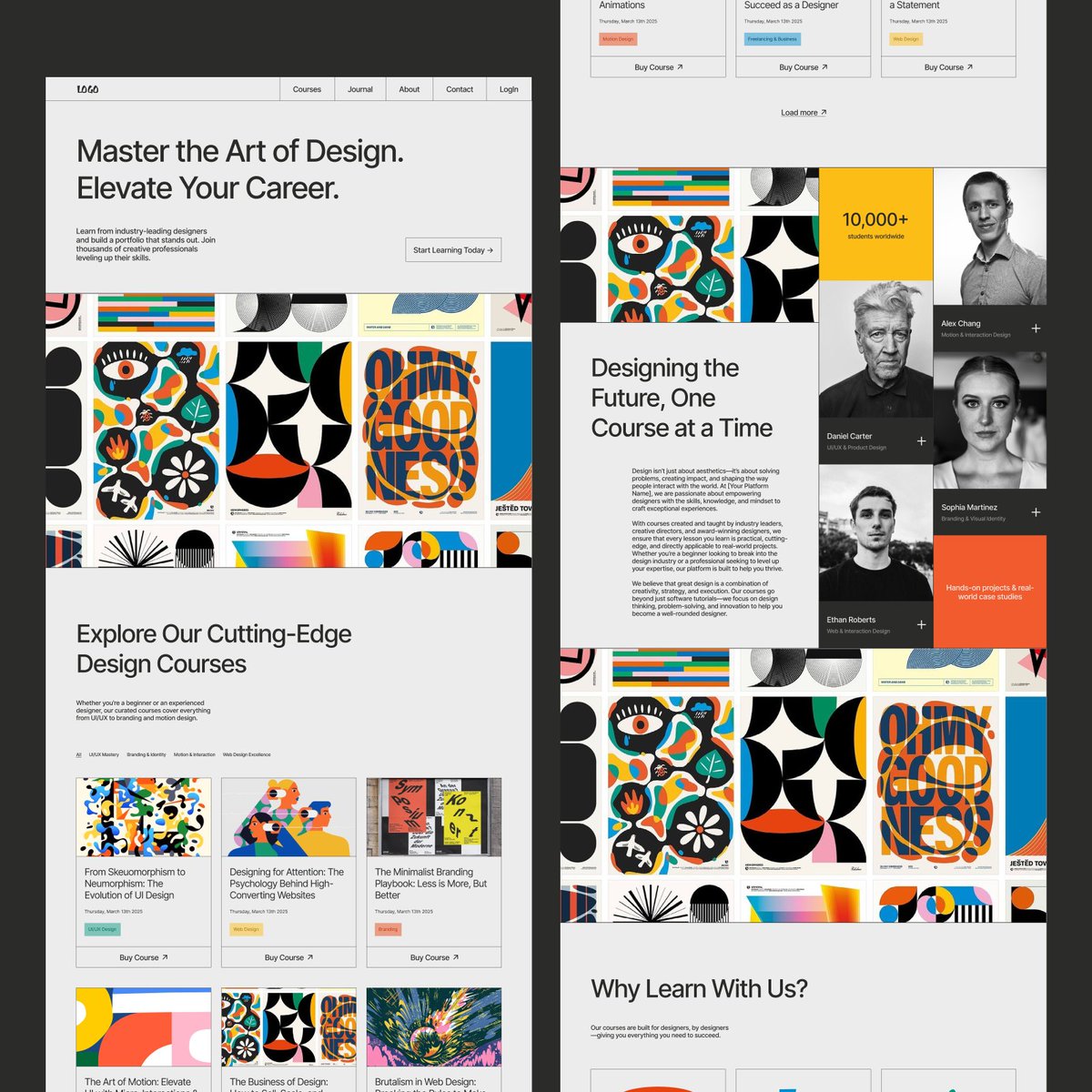 Designed for a course-selling platform in @figma - Sai Satvik