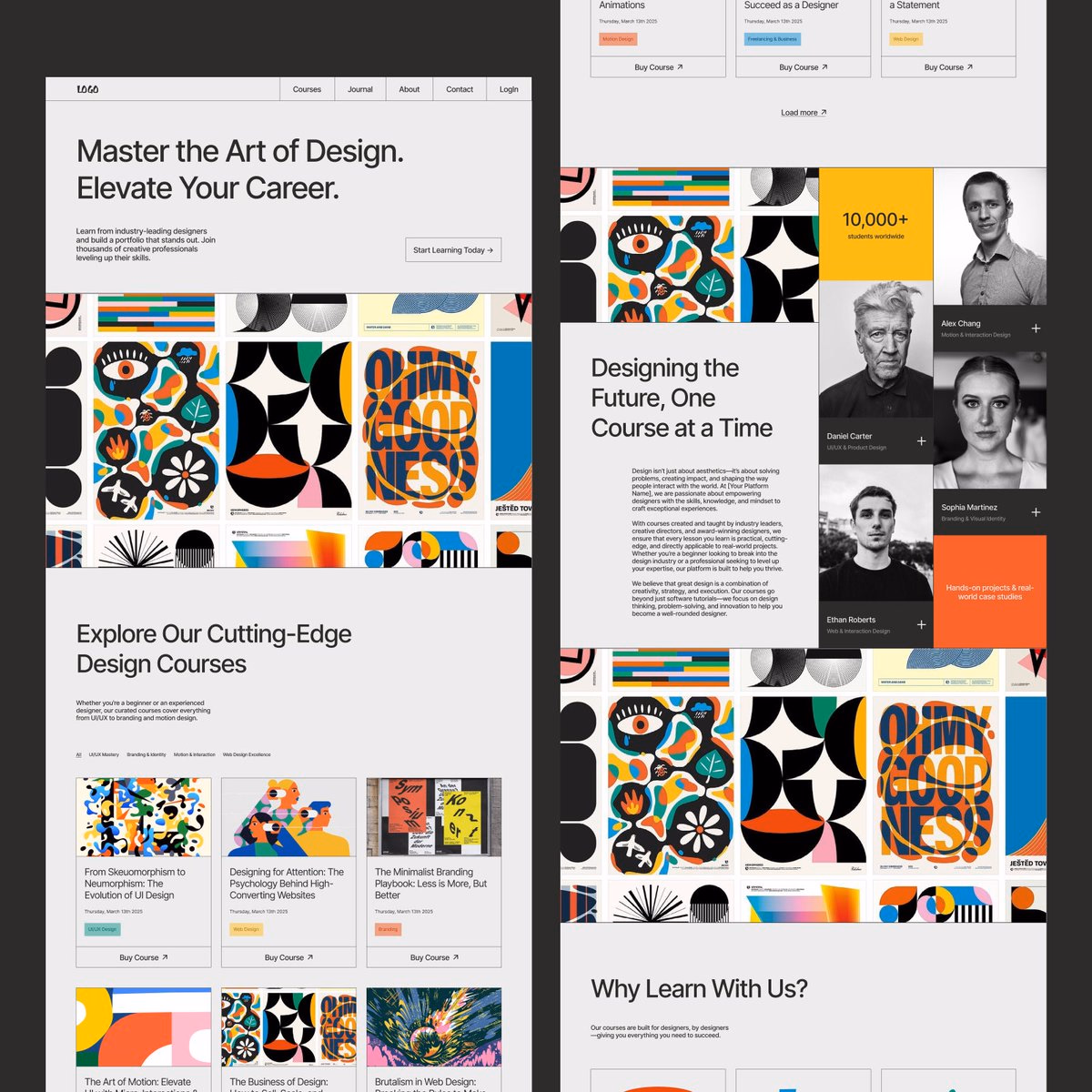 Rejected piece, Designed for a course-selling platform a while ago... - Sai Satvik