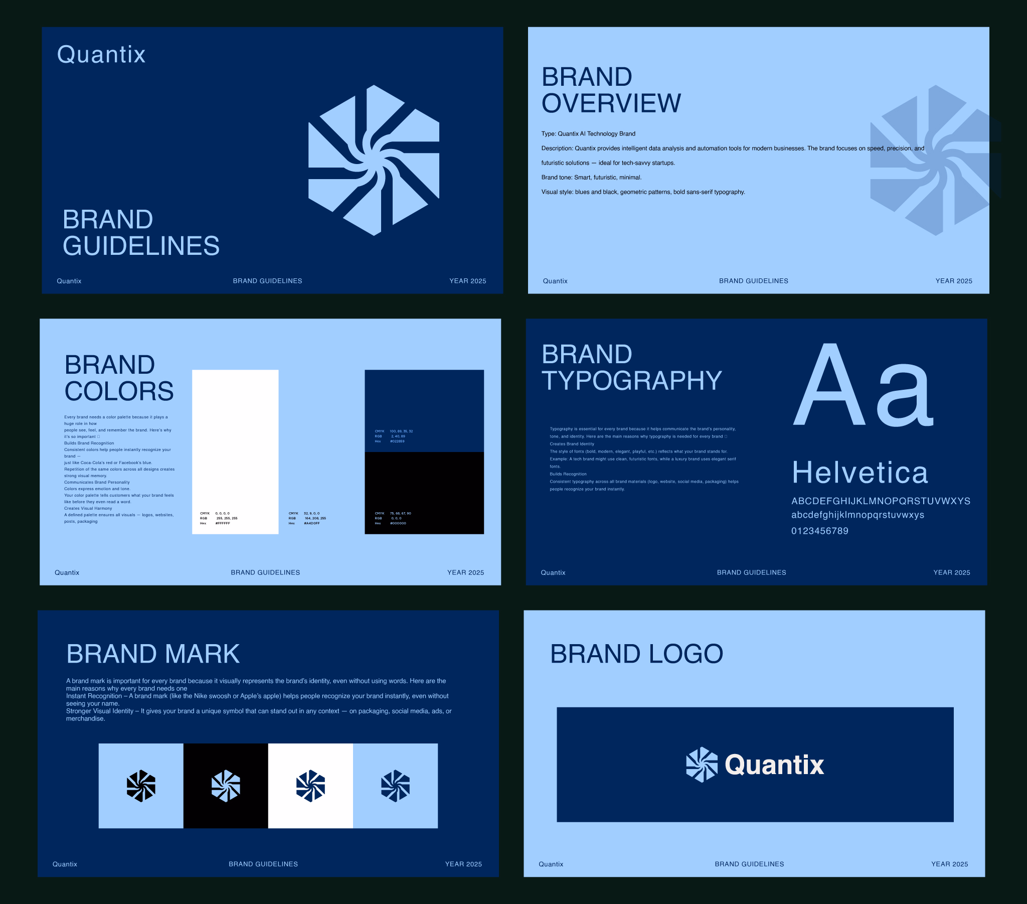 Brand Guidelines for Quantix - Md. Nur Alam
