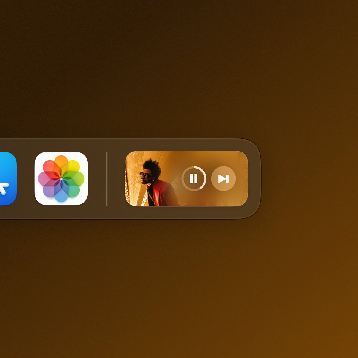 Music Player in Dock - Concept Design - Yashwanth V.