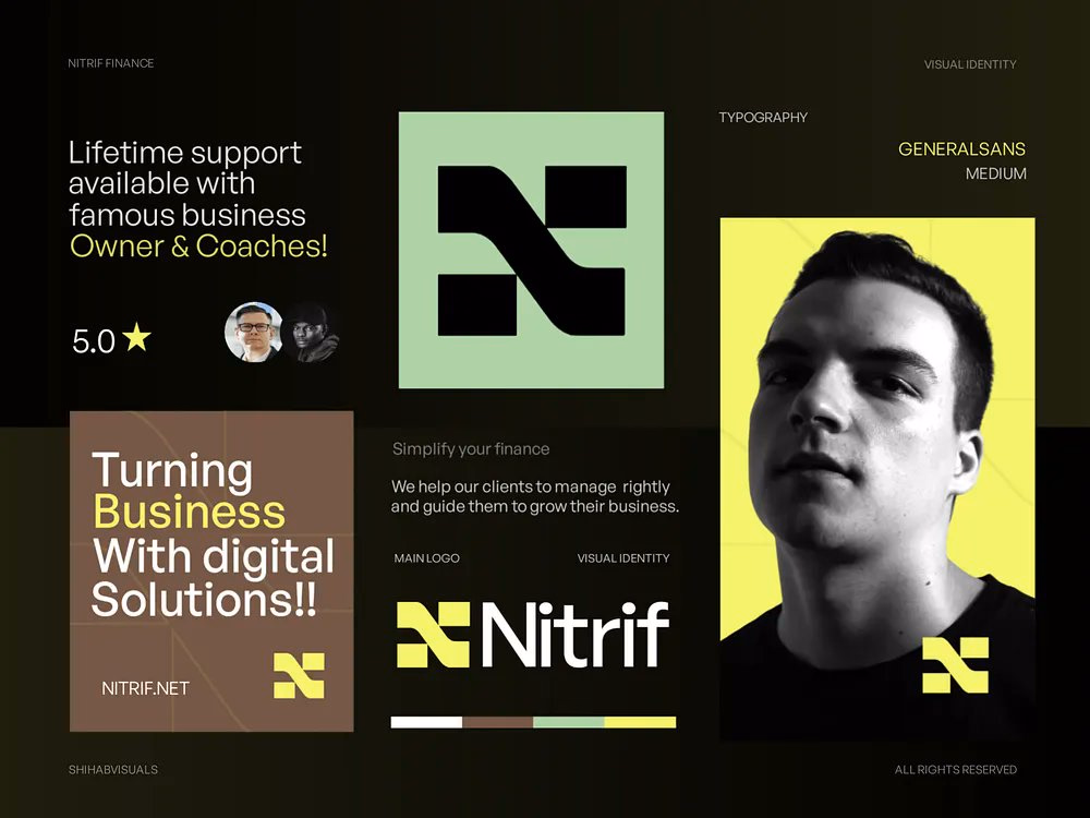 No mockups, just pure Brand design - Shihab