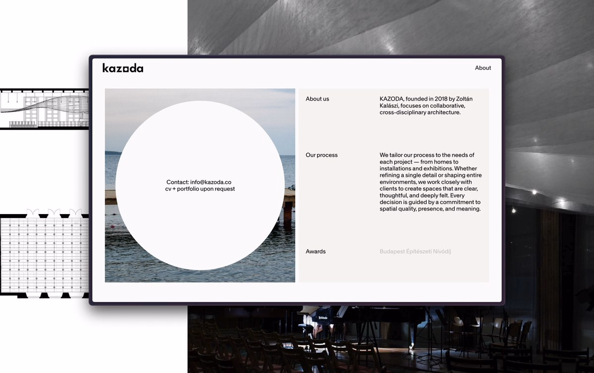 Website design and development in @framer for an architect studio t... - Natalia Timea