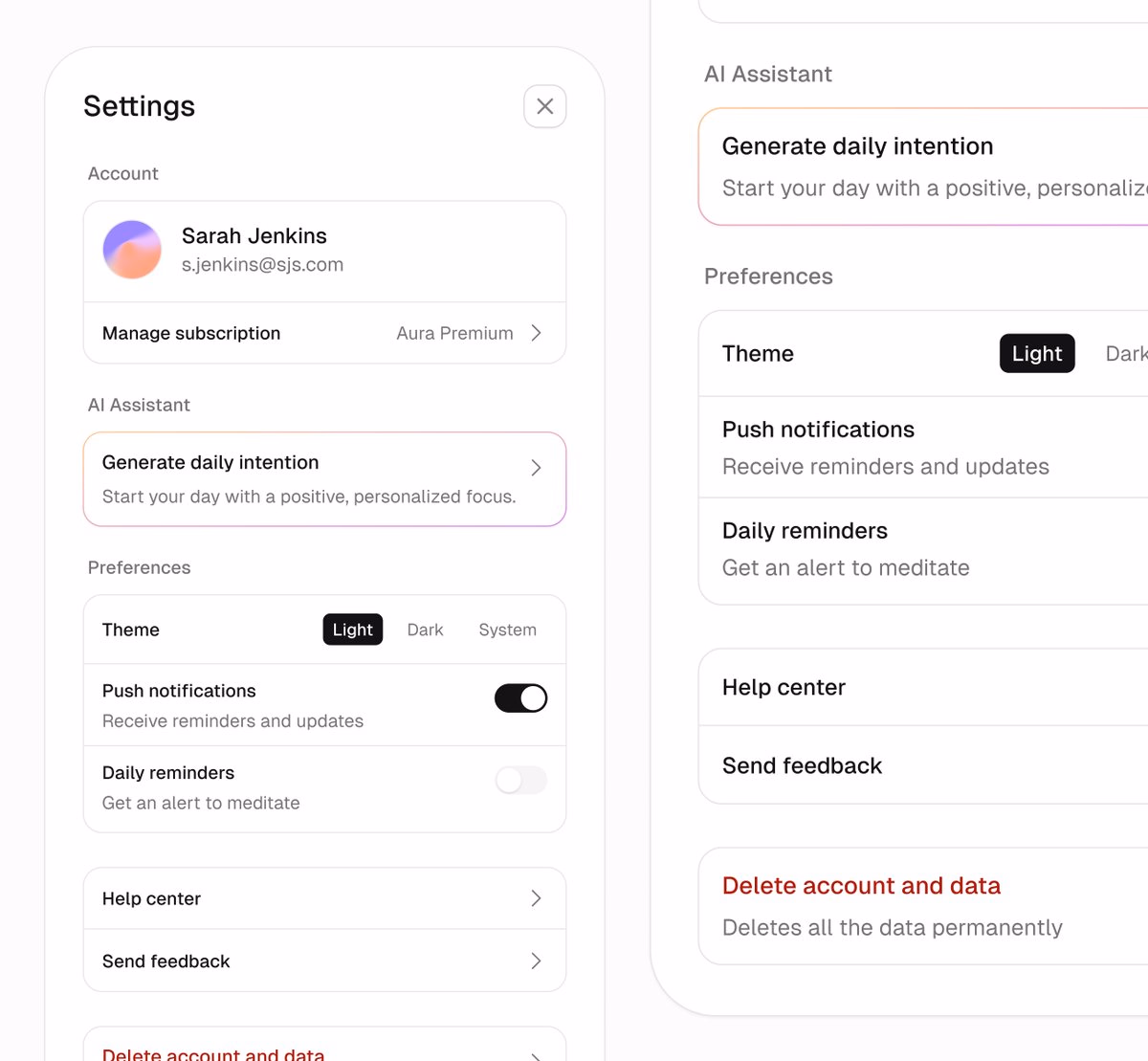 UI Day 23 - Settings Closer look - Lam’aan