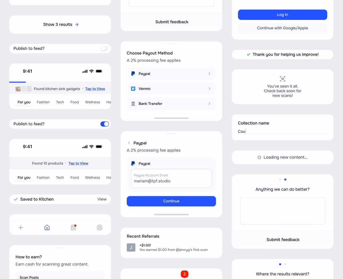 Components – B2C mobile app - Mariam