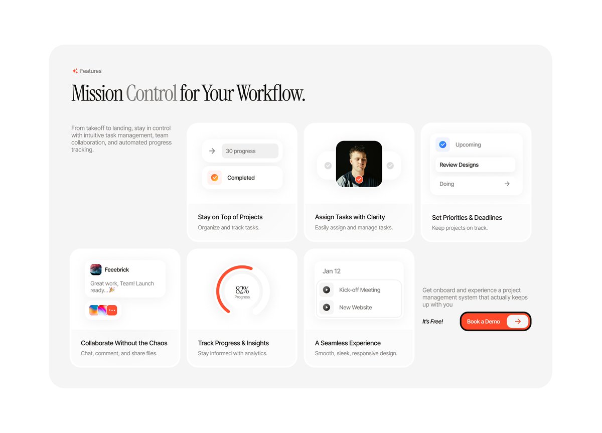 Designers, does this work for a 'Features' section on a Landing pag... - Weaver