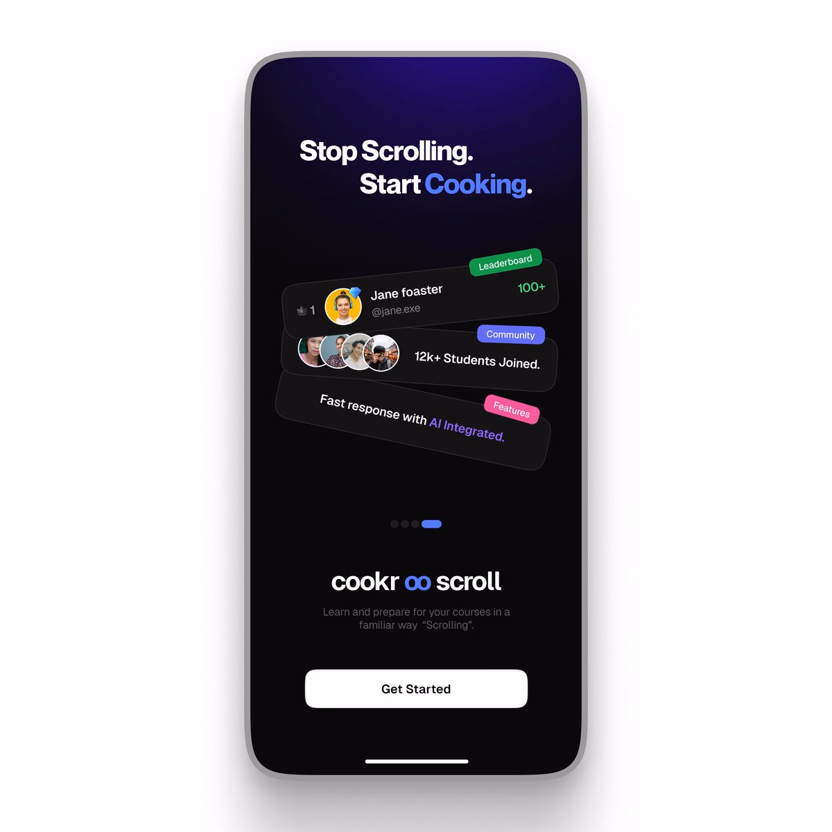 Onboarding screen Is that clean? - ✧ Venkat ©