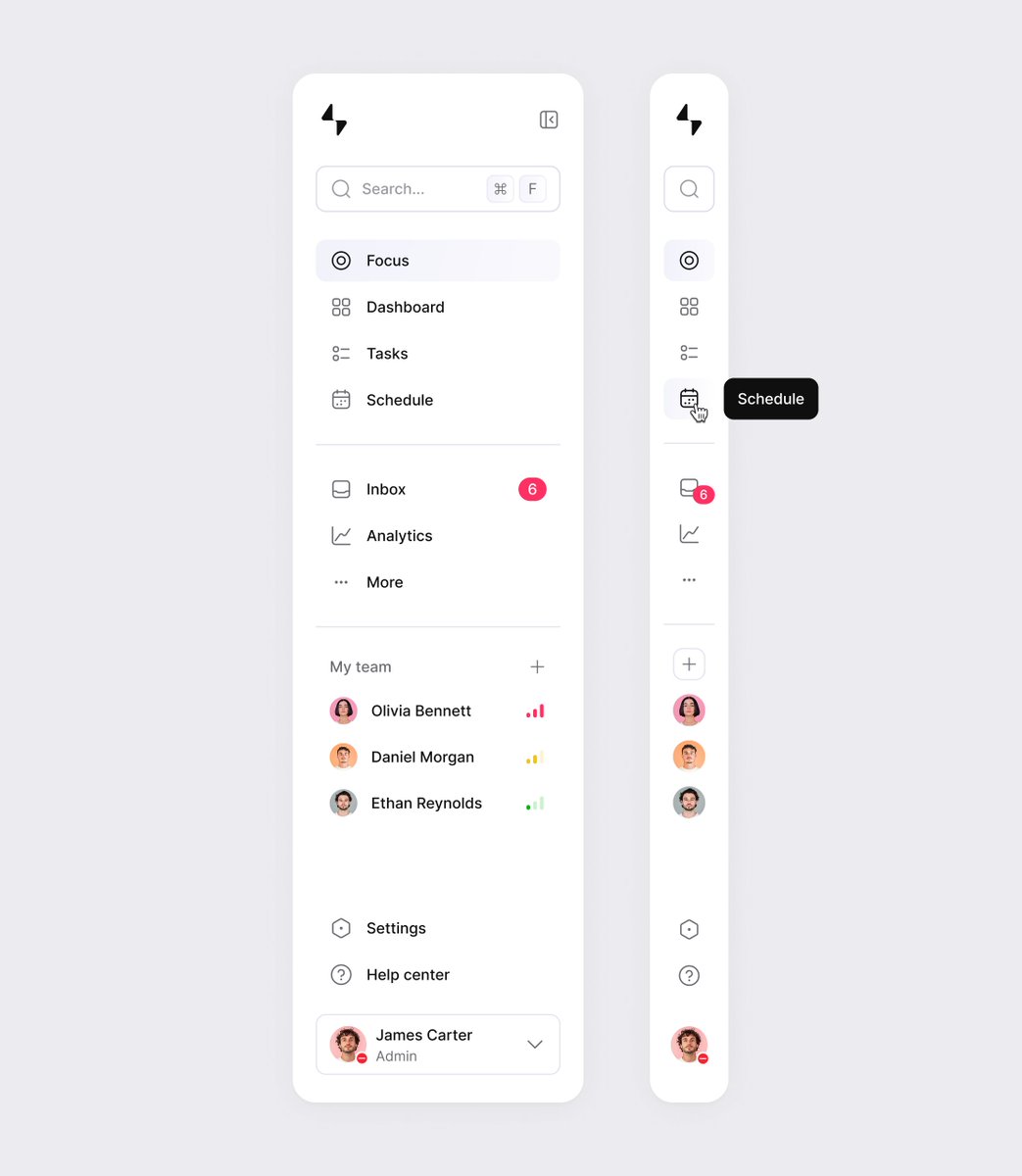 Sidebar navigation - Maxim Kuznetsov