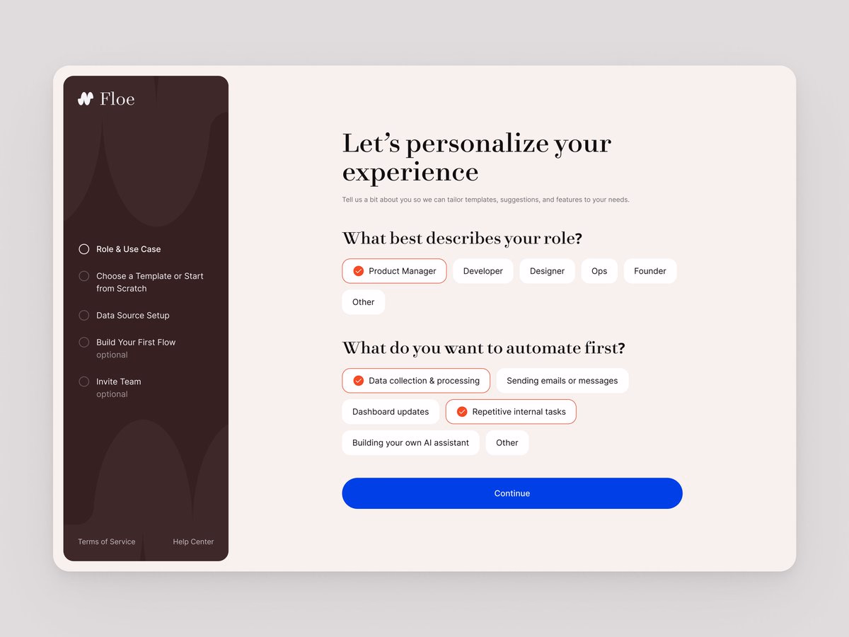 Workflow builder onboarding - Maxim Kuznetsov