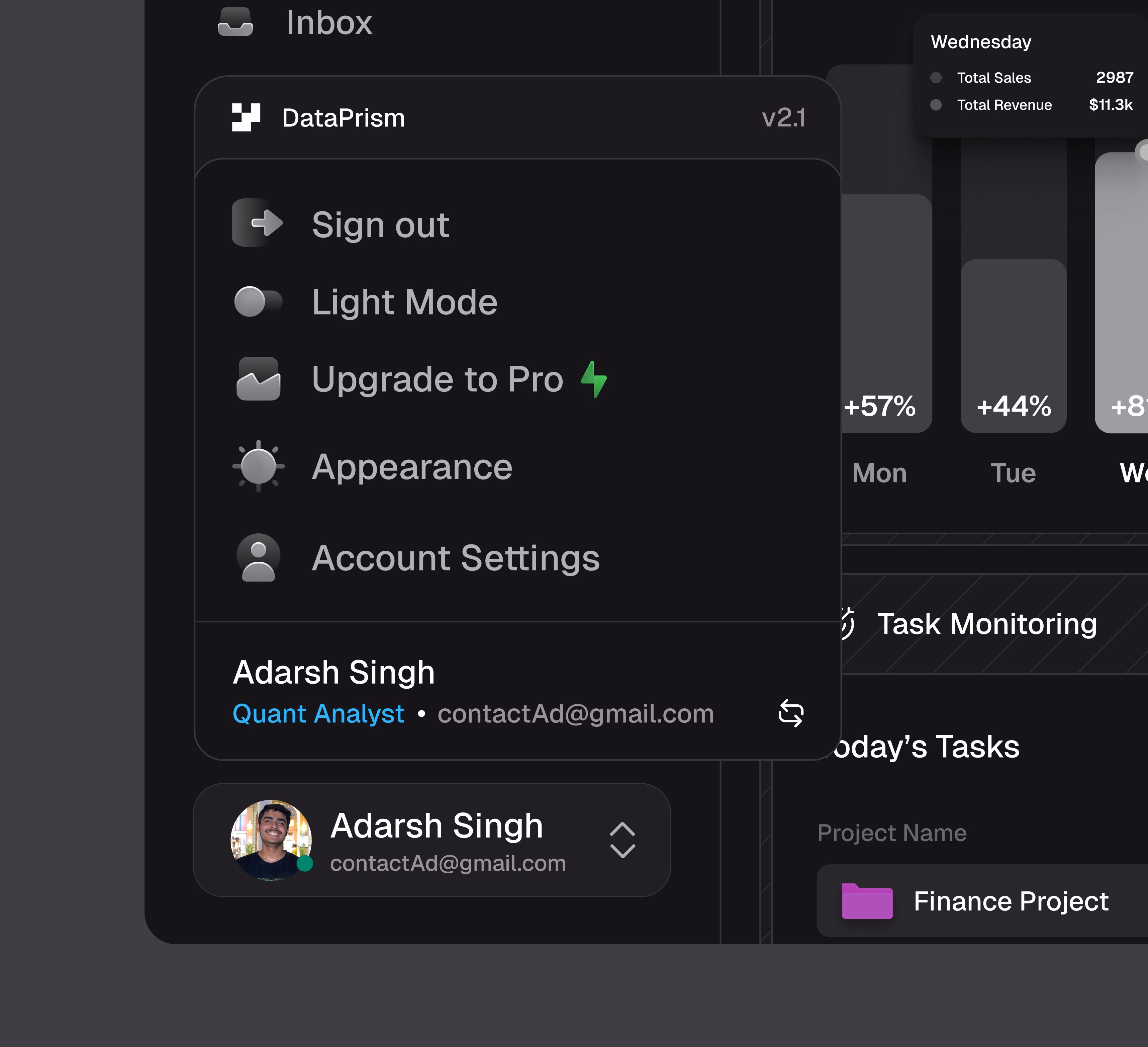 The cleanest dropdown design ever! - Adarsh