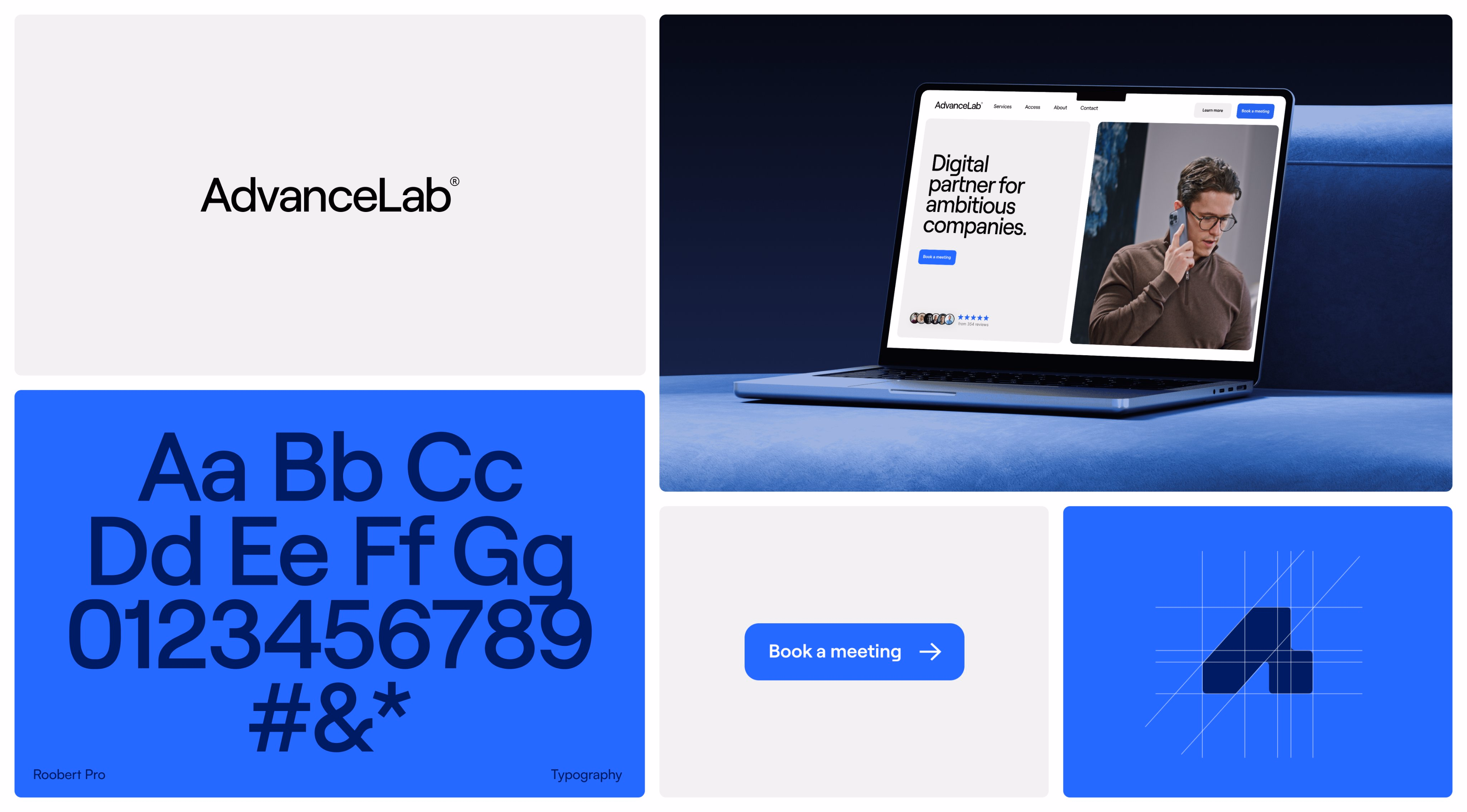 Brand identity and web design for AdvanceLab - Lorenzo Cabra