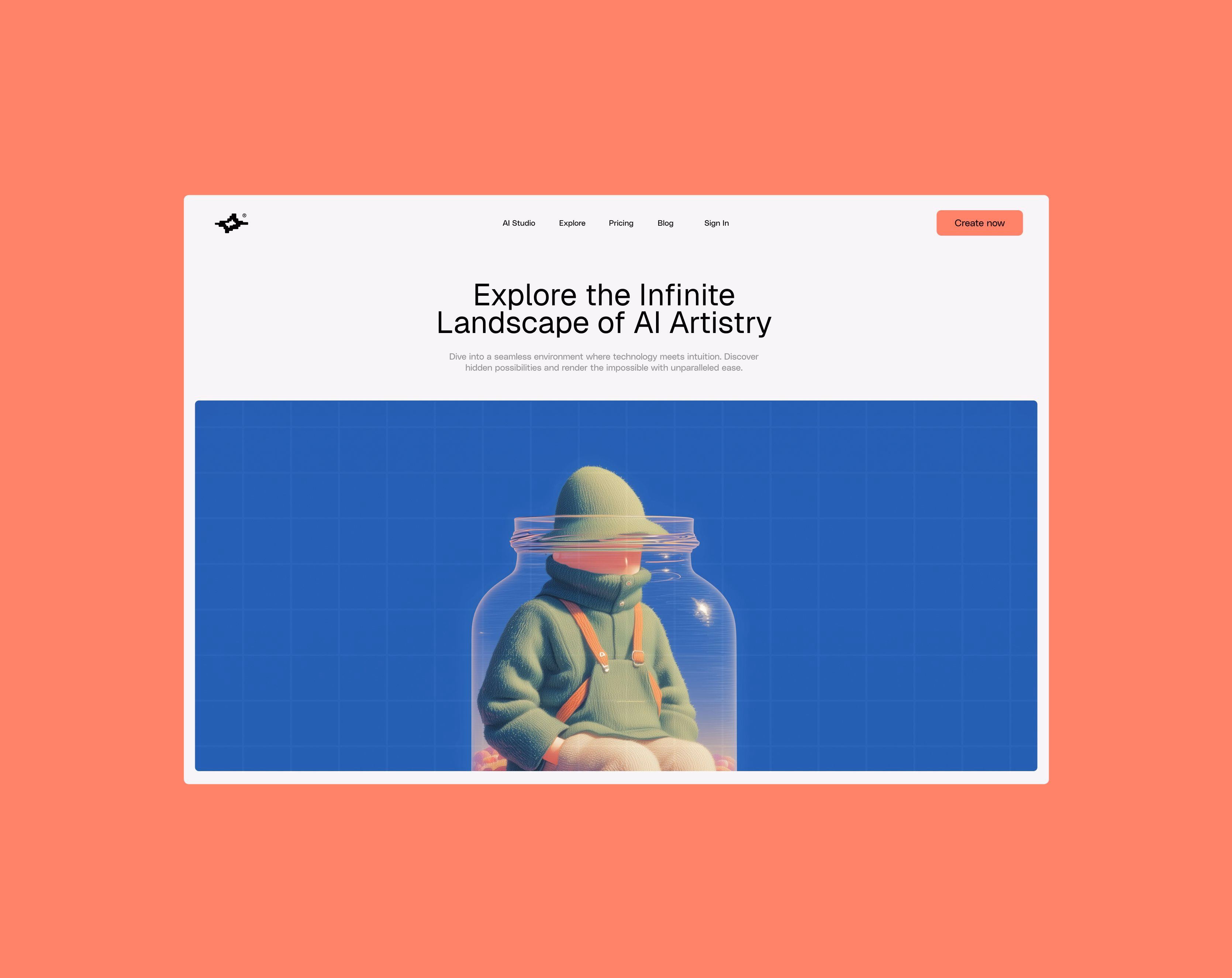 Web cover for an image-generation tool - Lorenzo Cabra